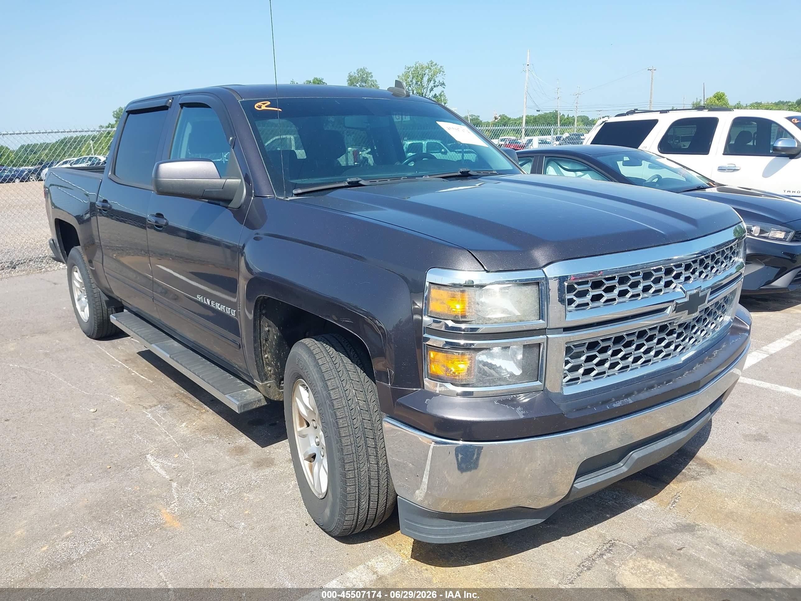 2015 Chevrolet Silverado 1500 Lt Gray vin: 3GCPCRECXFG114606