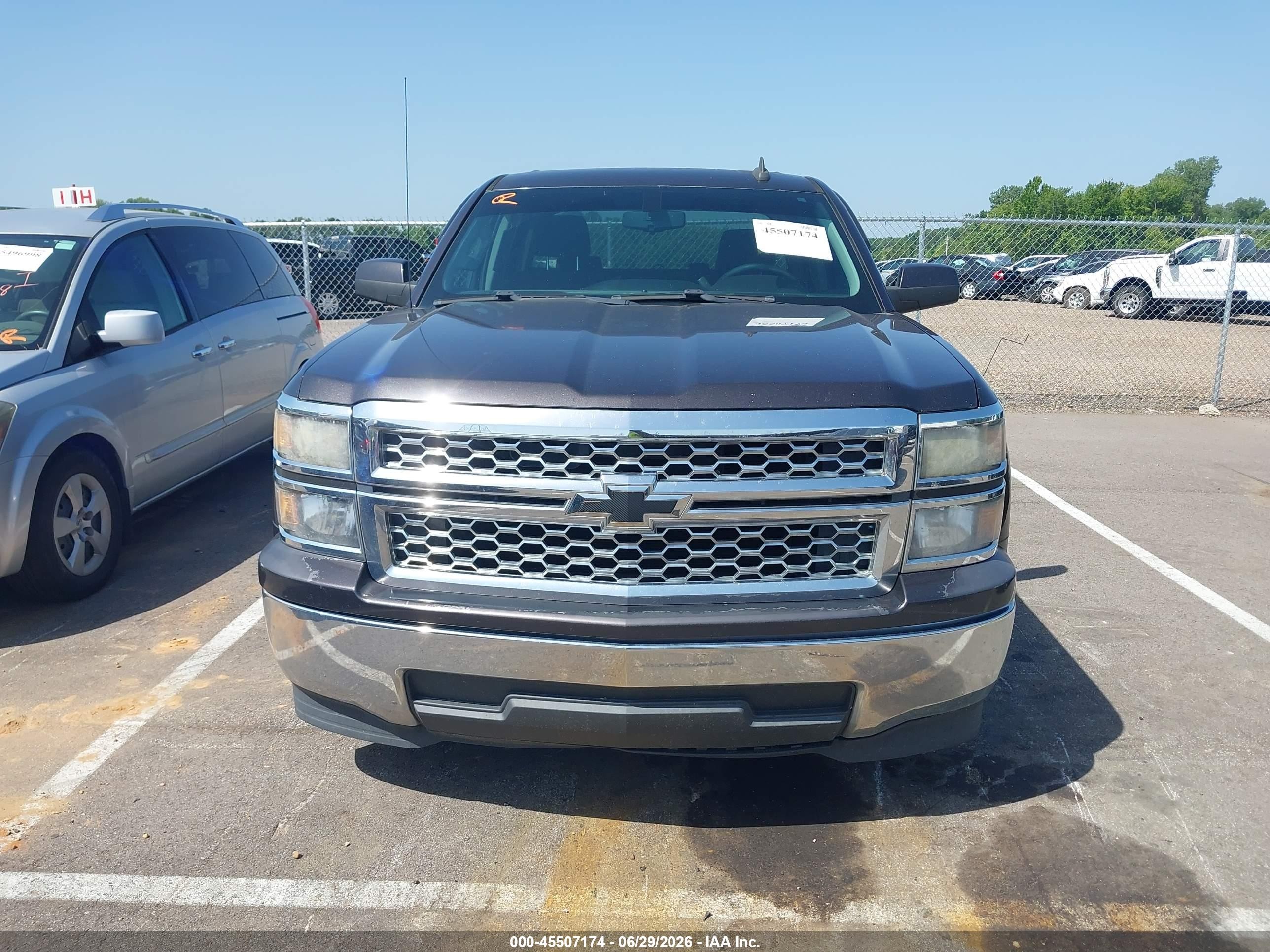 2015 Chevrolet Silverado 1500 Lt Gray vin: 3GCPCRECXFG114606