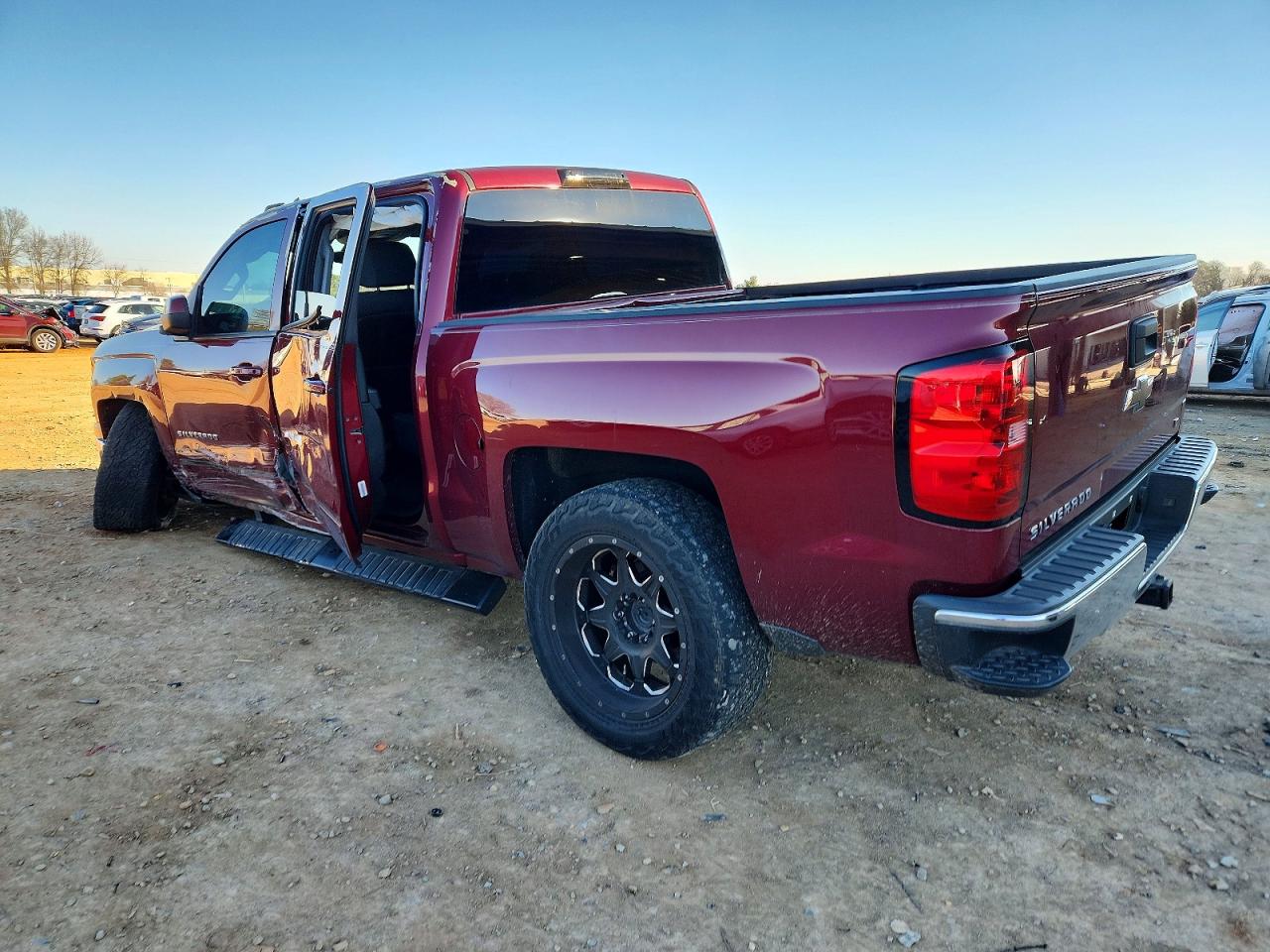 2015 Chevrolet Silverado C1500 Lt Burgundy vin: 3GCPCRECXFG127677