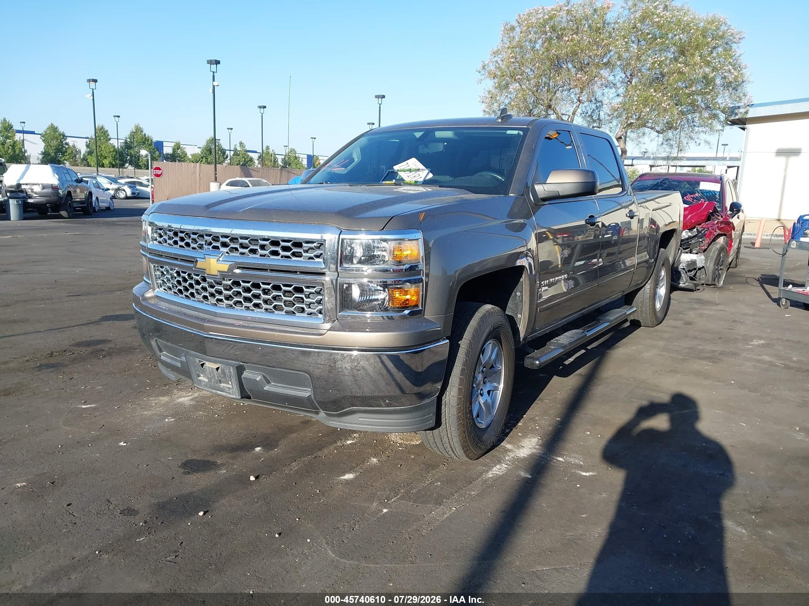 2015 Chevrolet Silverado 1500 Lt Brown vin: 3GCPCRECXFG184705