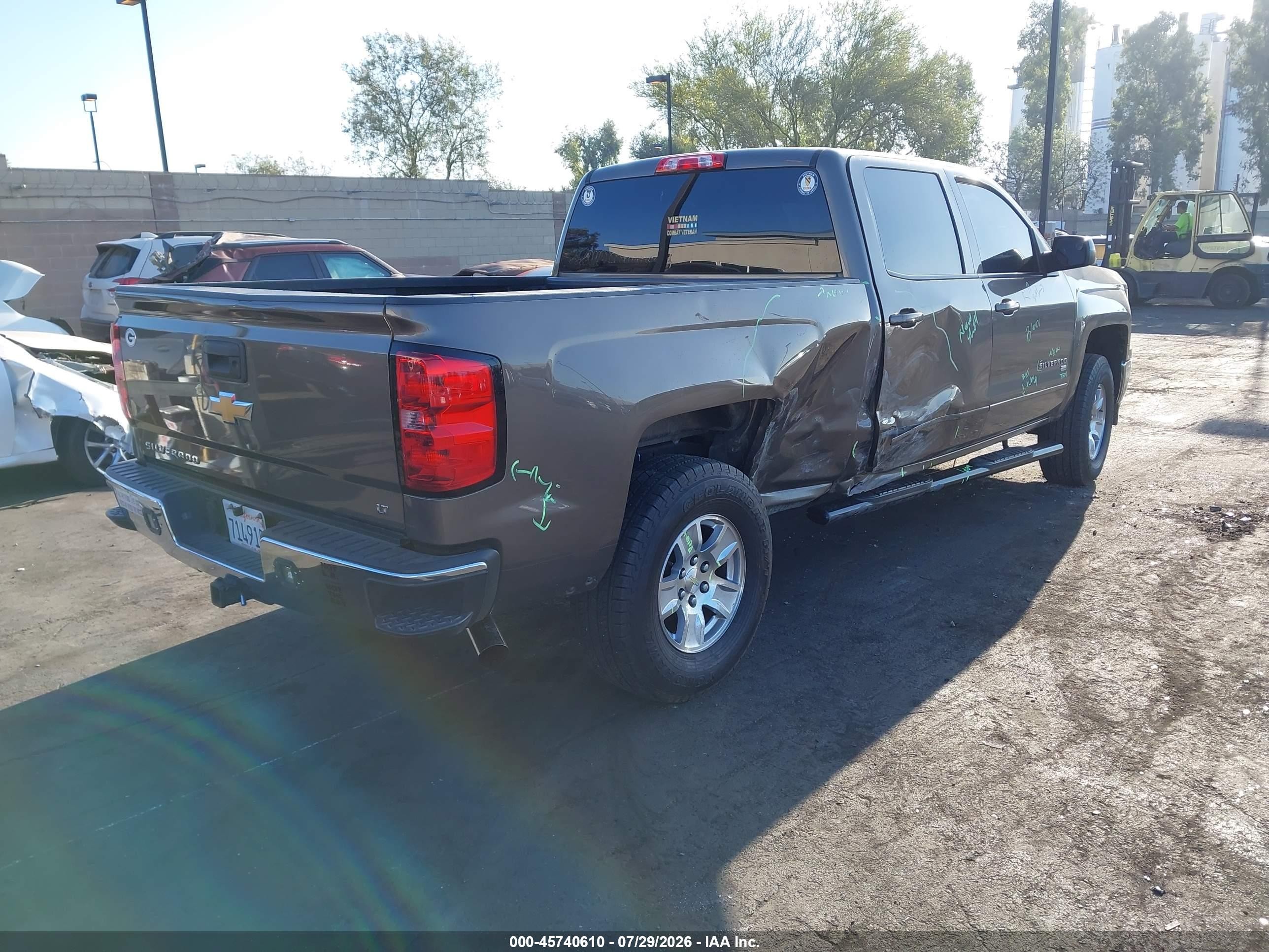 2015 Chevrolet Silverado 1500 Lt Brown vin: 3GCPCRECXFG184705
