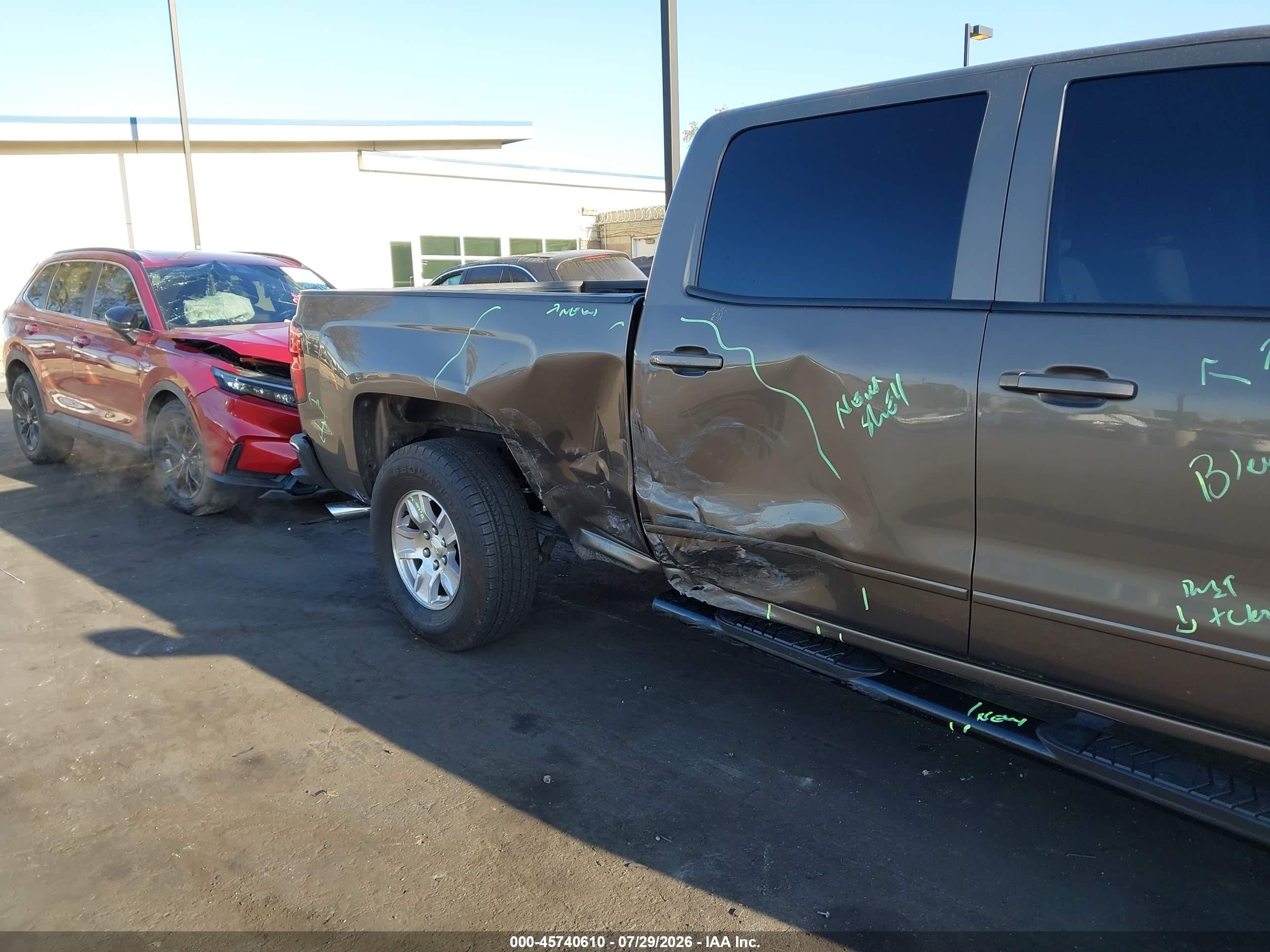 2015 Chevrolet Silverado 1500 Lt Brown vin: 3GCPCRECXFG184705
