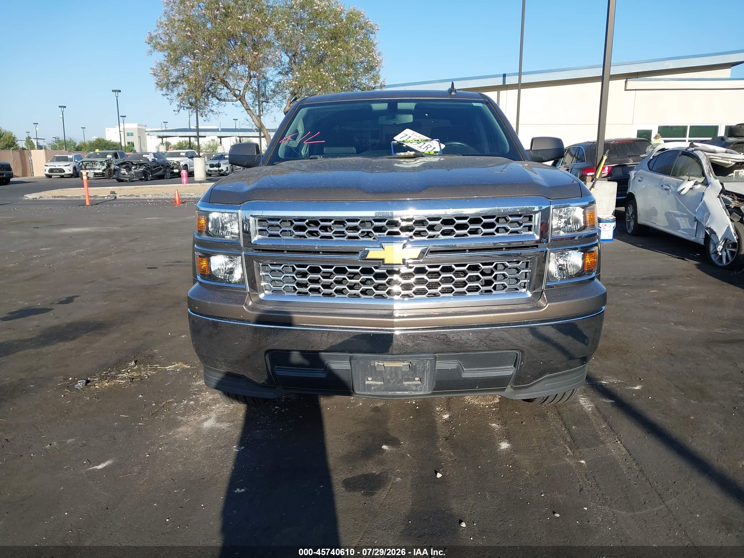 2015 Chevrolet Silverado 1500 Lt Brown vin: 3GCPCRECXFG184705