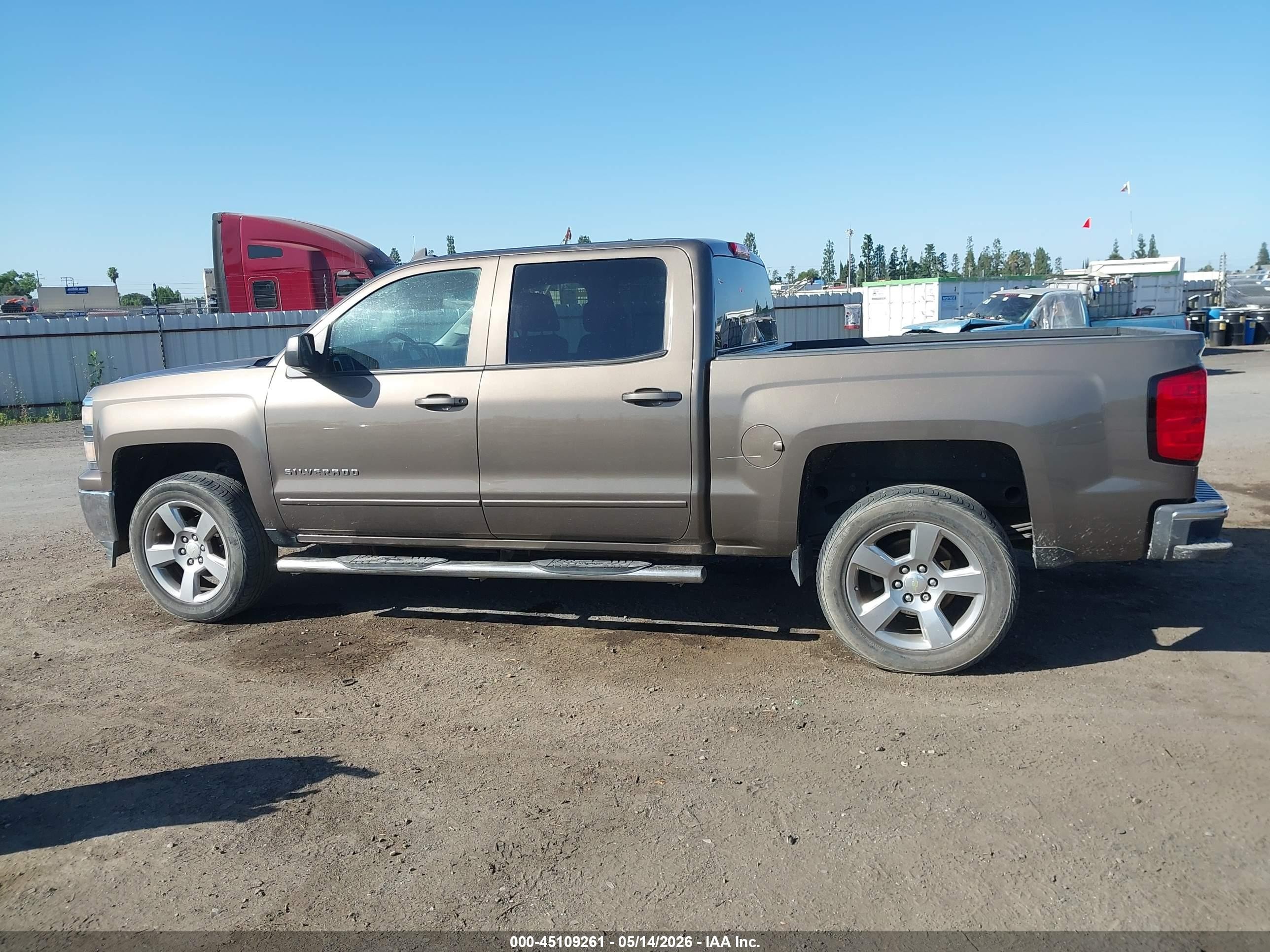 2015 Chevrolet Silverado 1500 1lt Brown vin: 3GCPCRECXFG200305