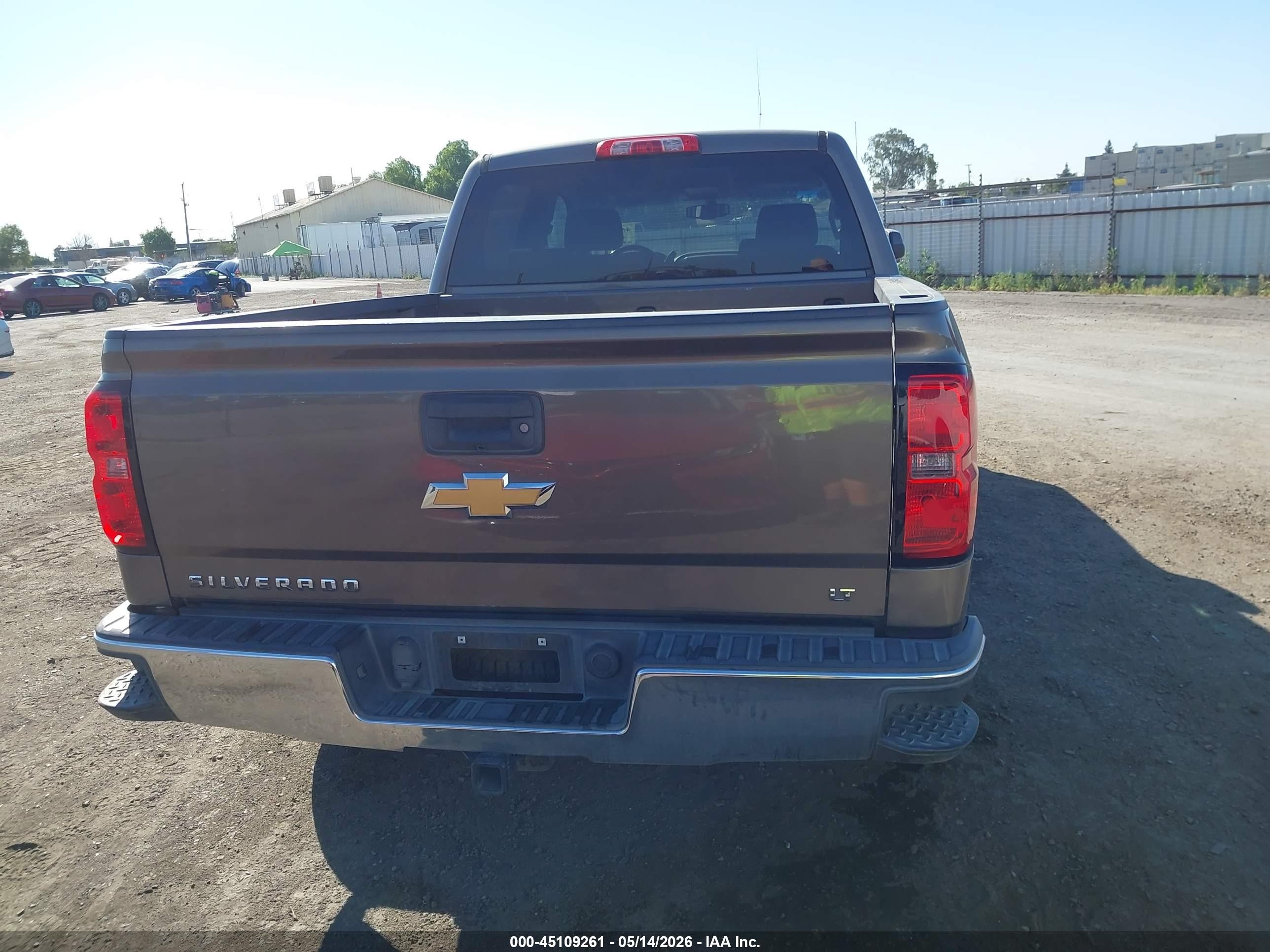 2015 Chevrolet Silverado 1500 1lt Brown vin: 3GCPCRECXFG200305