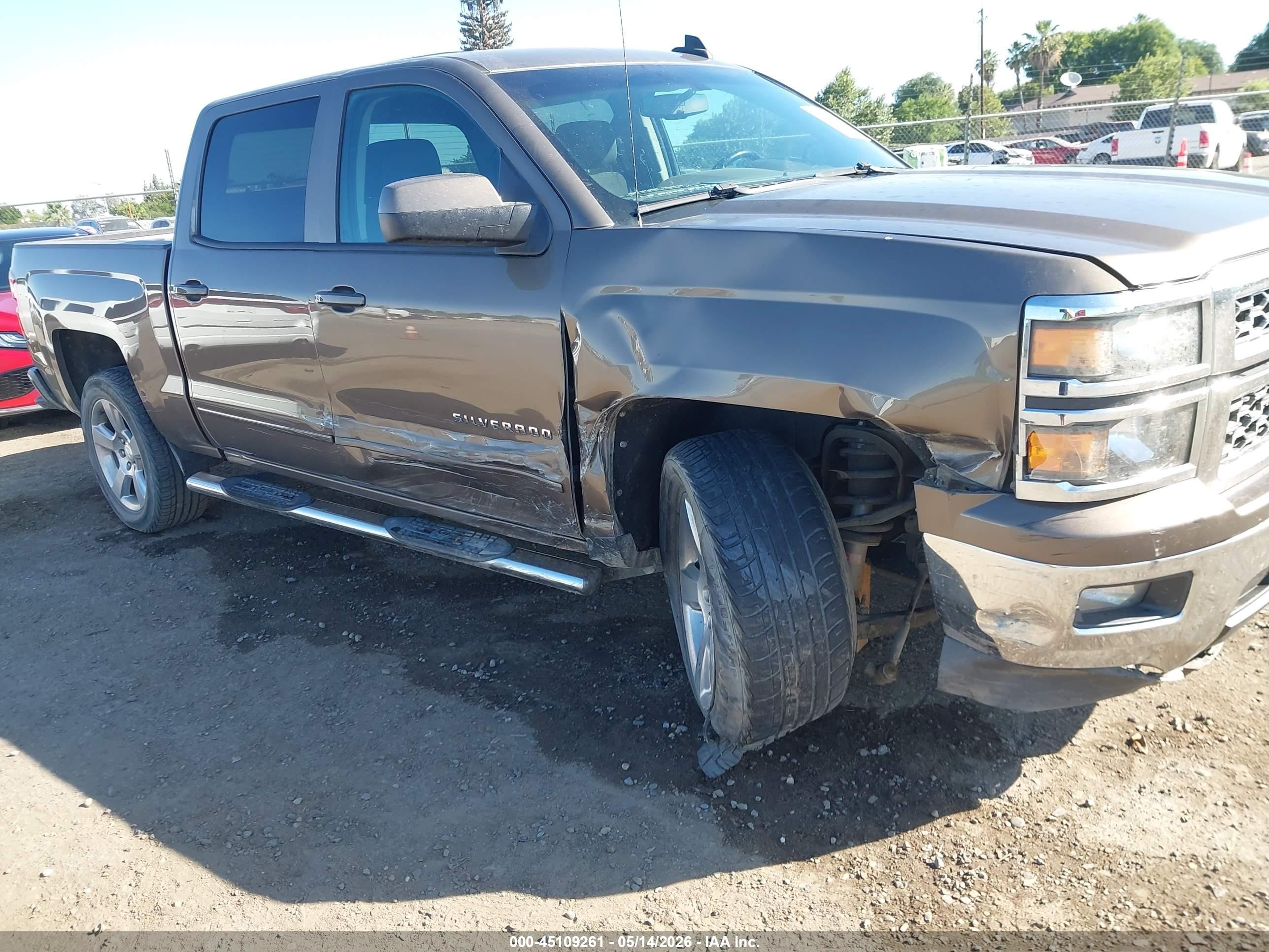 2015 Chevrolet Silverado 1500 1lt Brown vin: 3GCPCRECXFG200305
