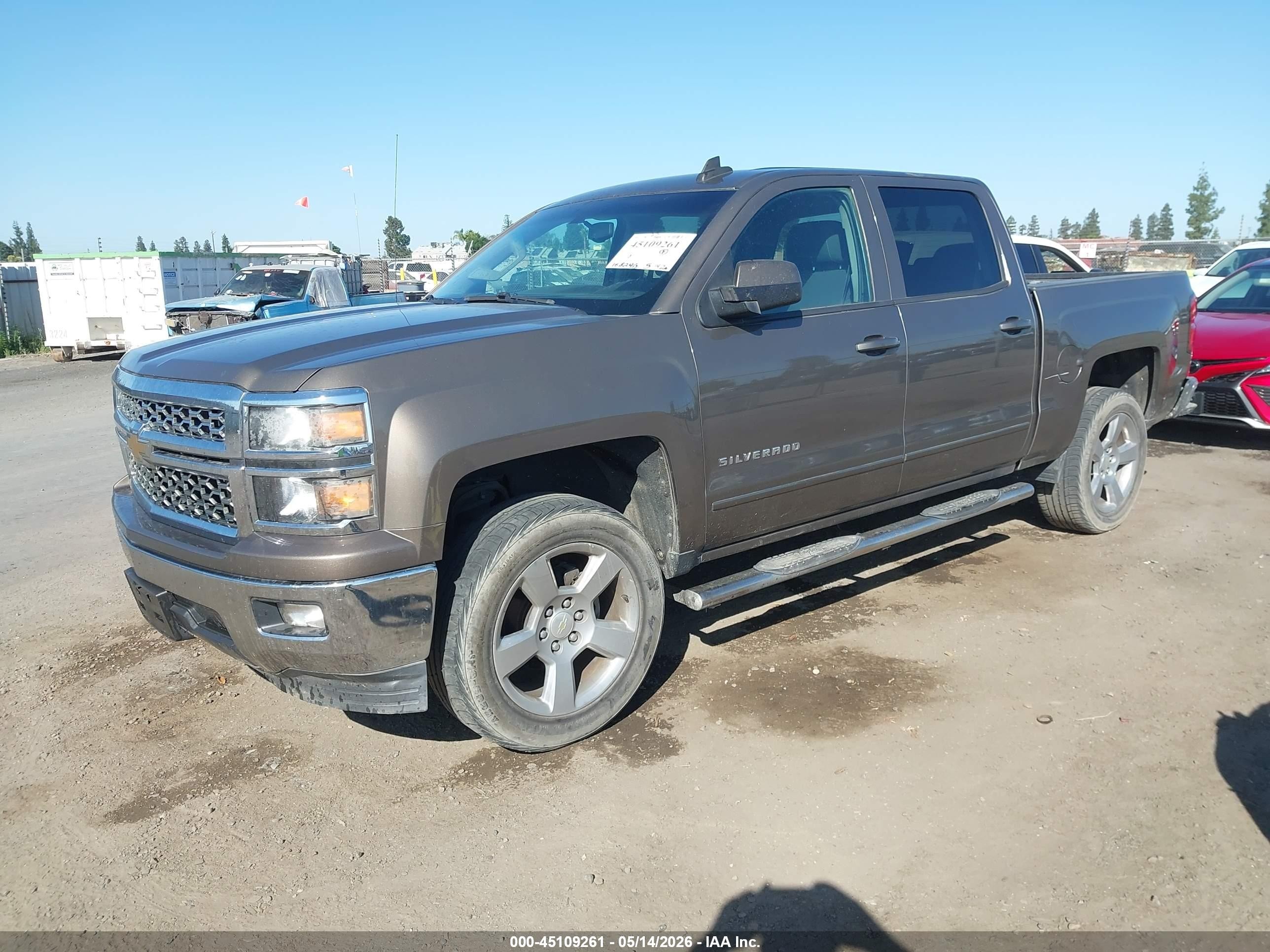 2015 Chevrolet Silverado 1500 1lt Brown vin: 3GCPCRECXFG200305