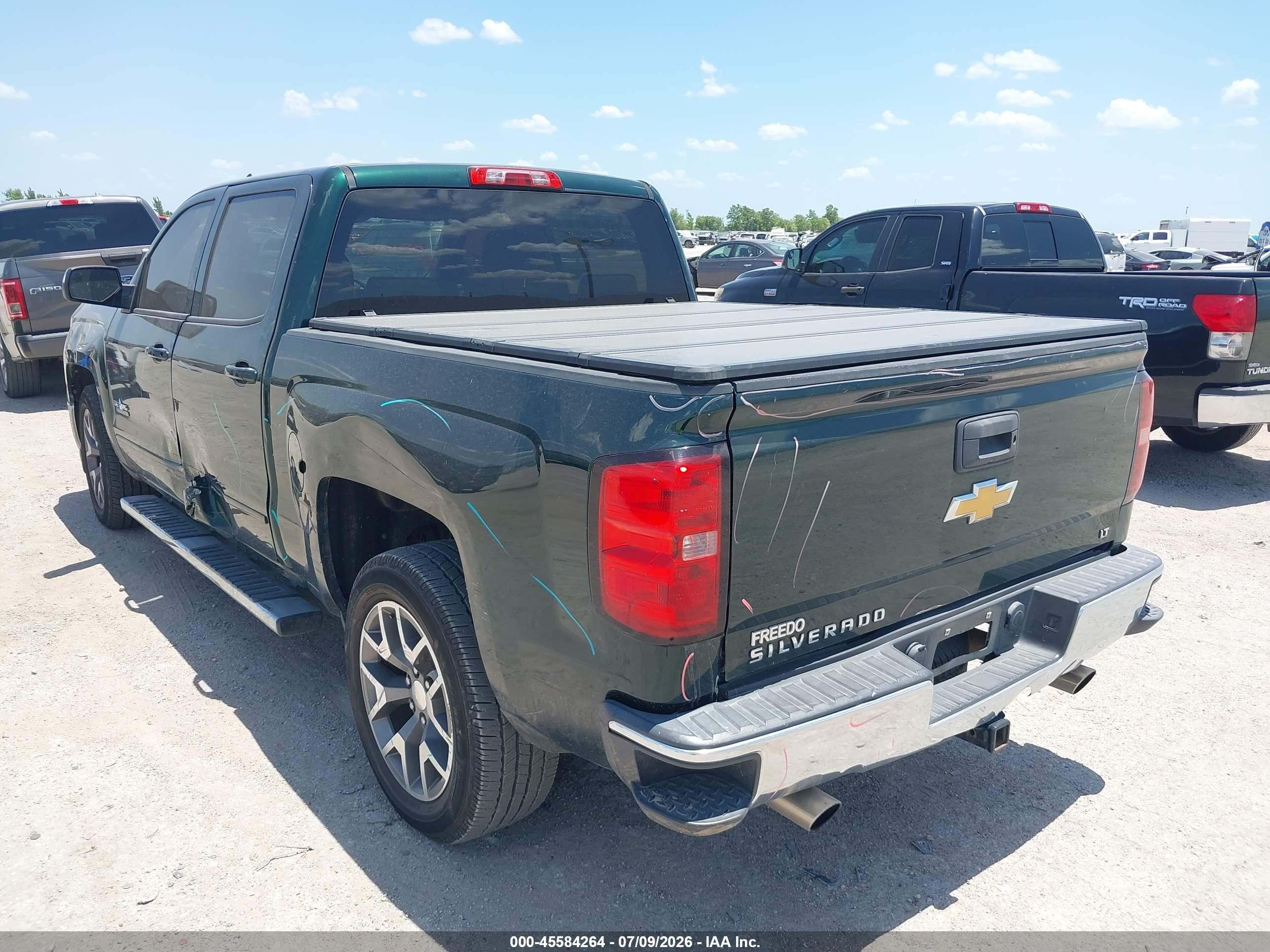 2015 Chevrolet Silverado 1500 1lt Green vin: 3GCPCRECXFG431382