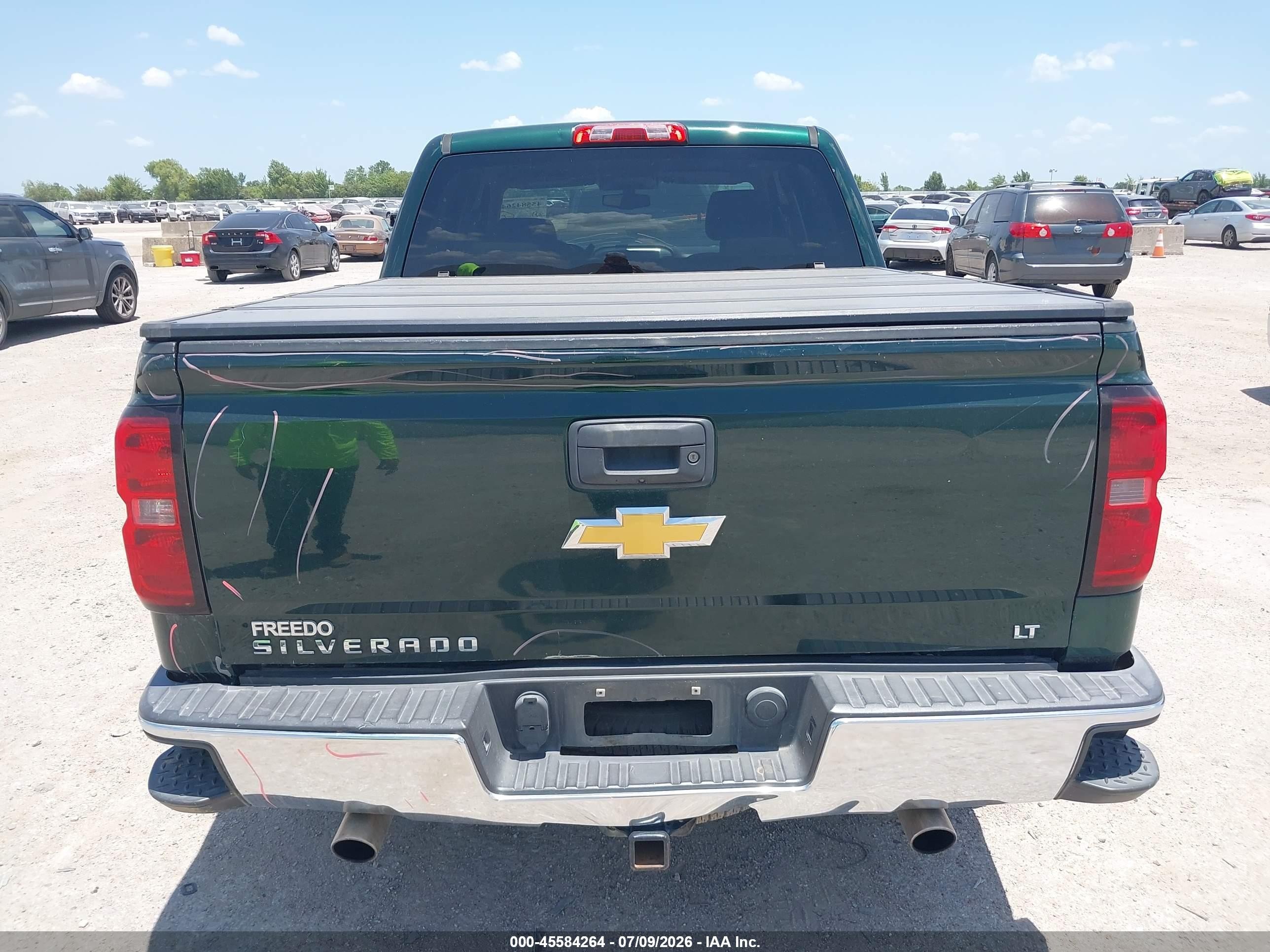 2015 Chevrolet Silverado 1500 1lt Green vin: 3GCPCRECXFG431382