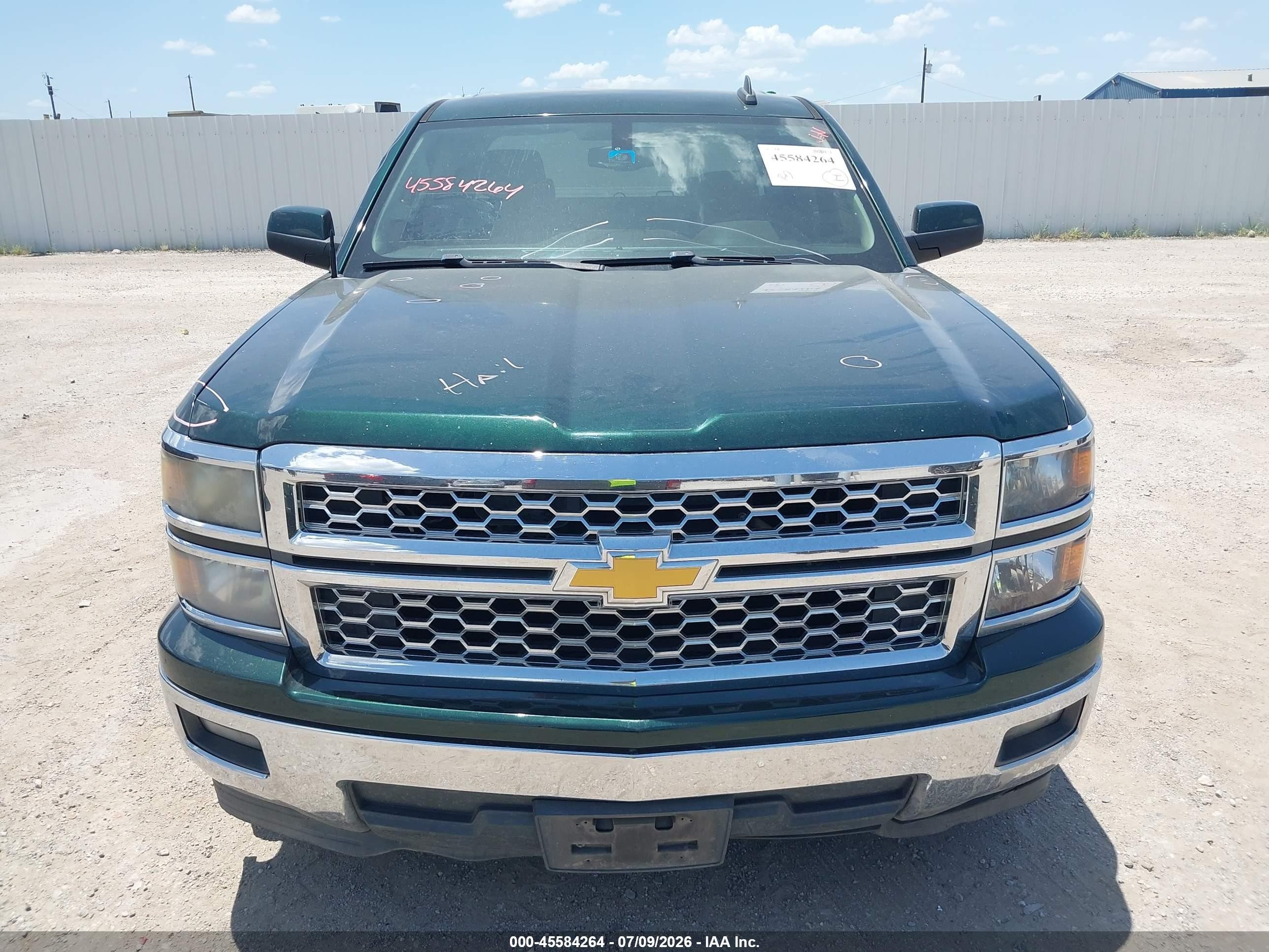 2015 Chevrolet Silverado 1500 1lt Green vin: 3GCPCRECXFG431382