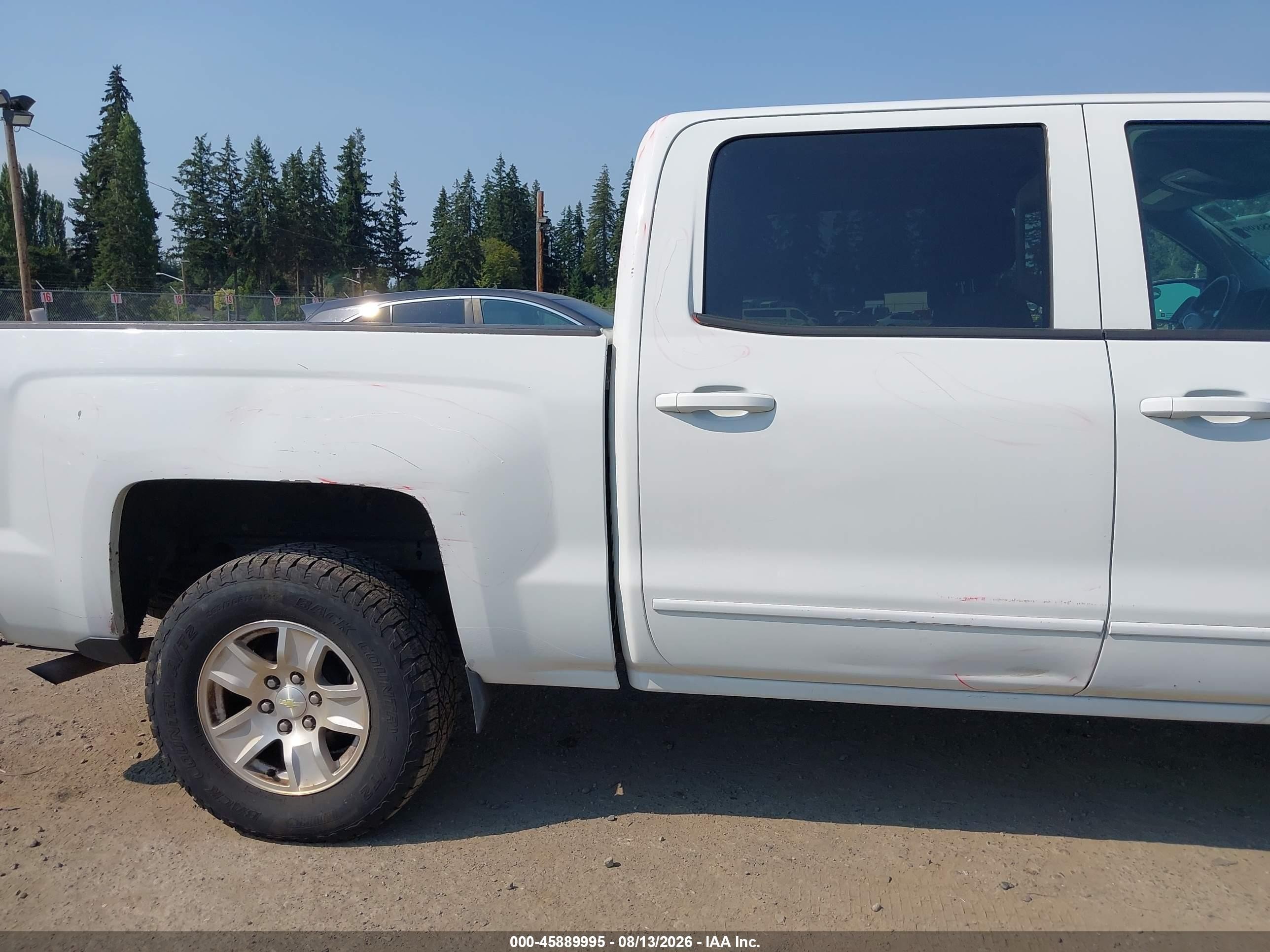 2015 Chevrolet Silverado 1500 Lt White vin: 3GCPCRECXFG442141