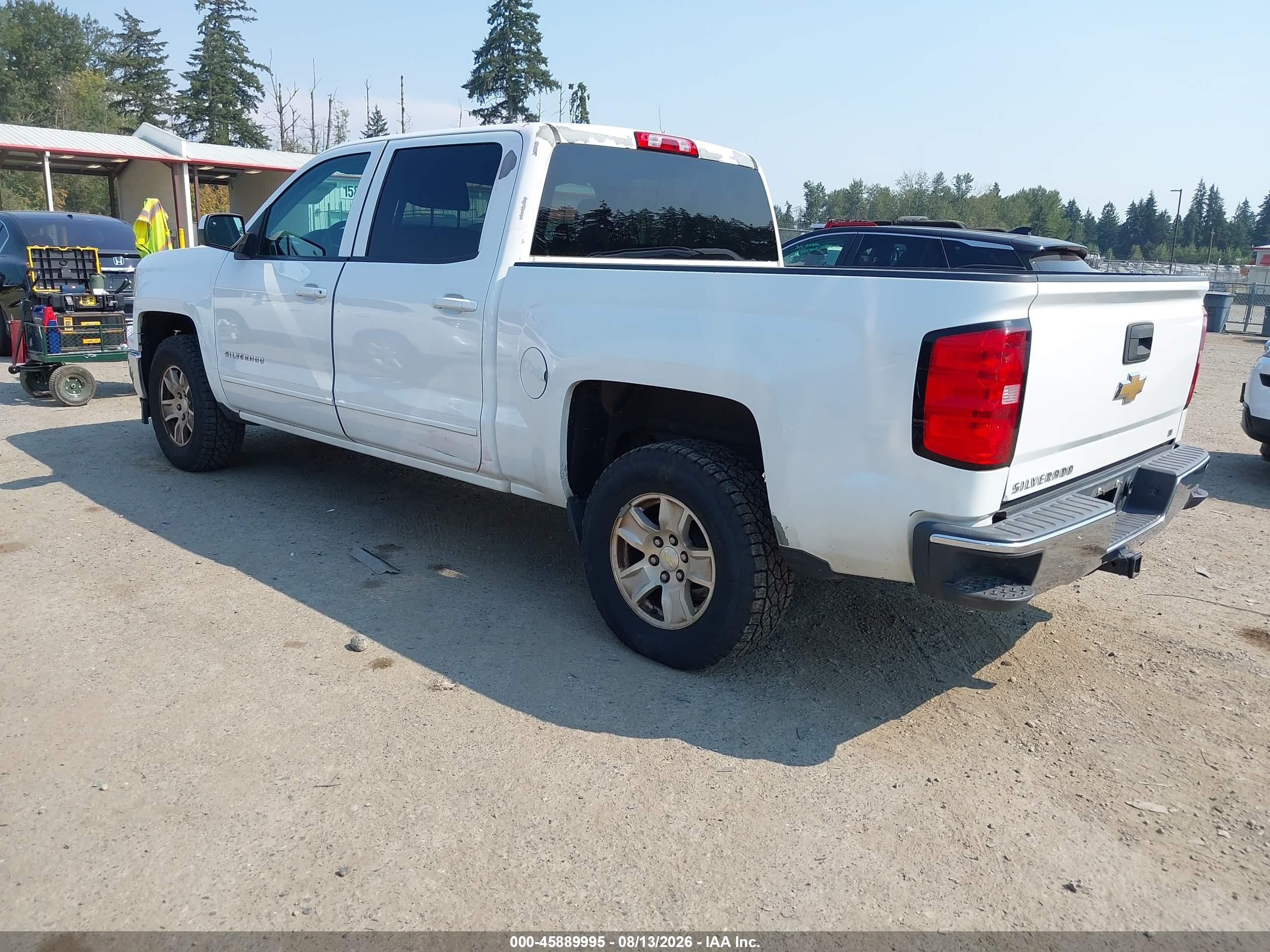 2015 Chevrolet Silverado 1500 Lt White vin: 3GCPCRECXFG442141