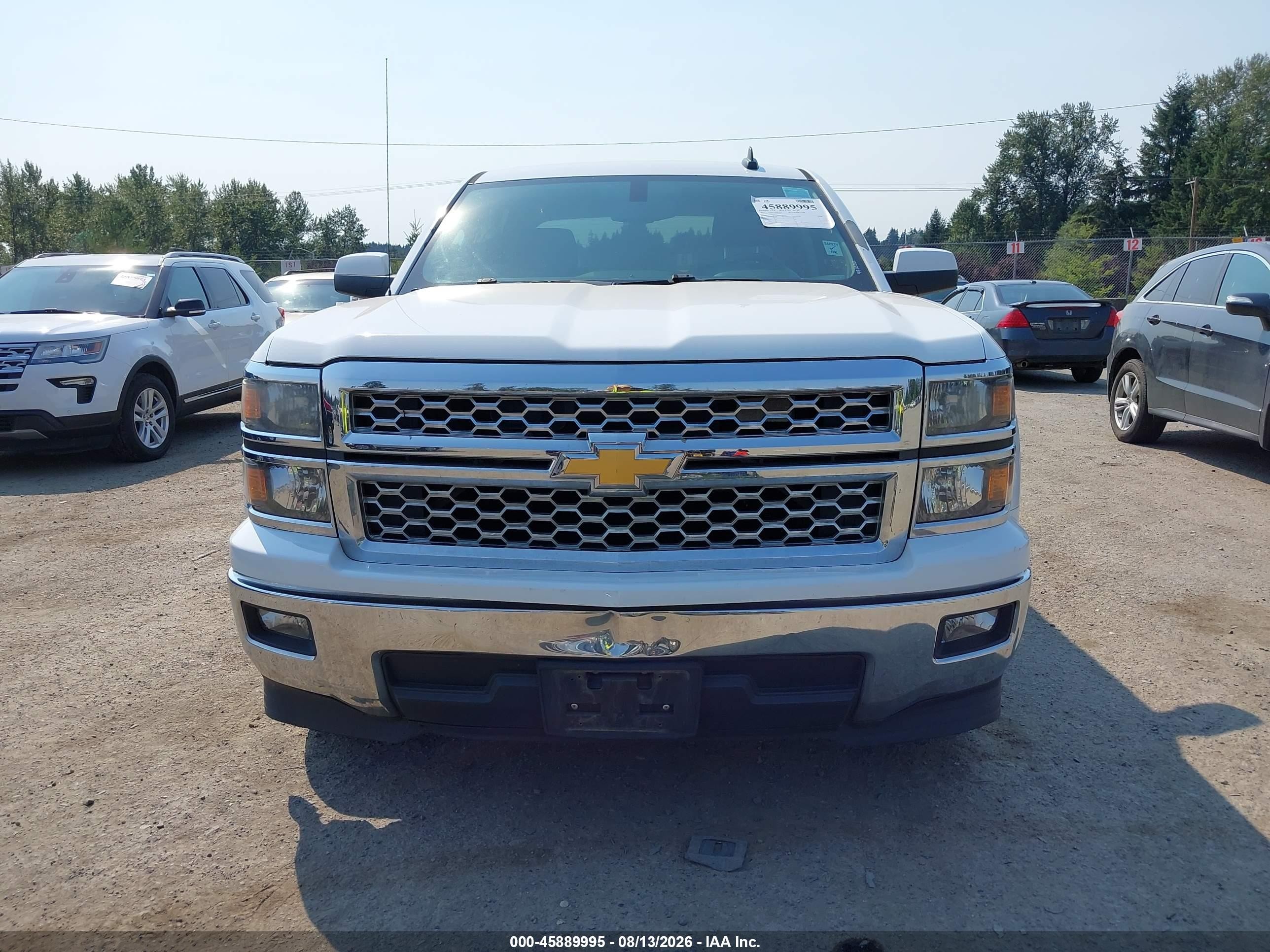 2015 Chevrolet Silverado 1500 Lt White vin: 3GCPCRECXFG442141