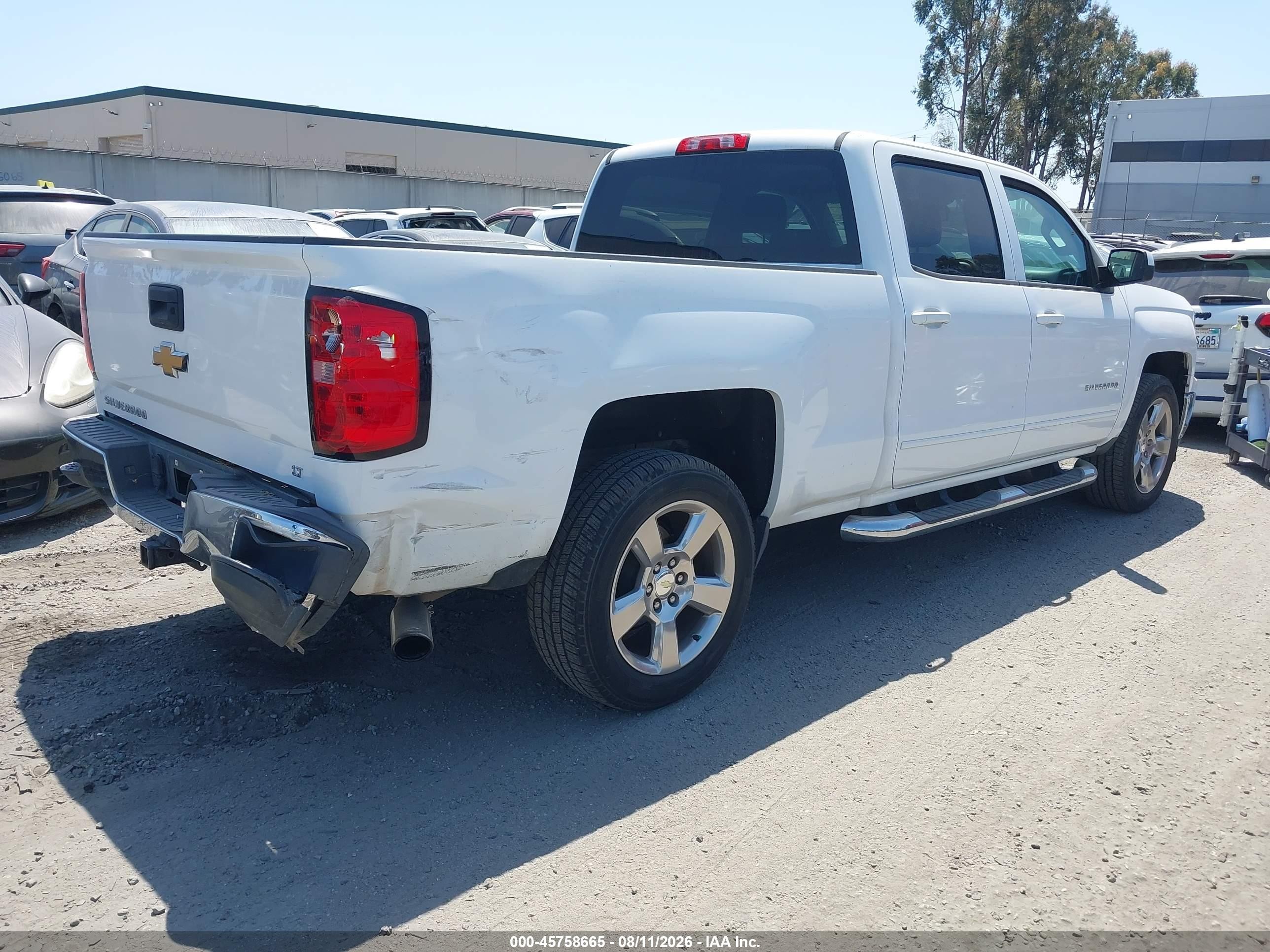 2015 Chevrolet Silverado 1500 Lt White vin: 3GCPCRECXFG444391
