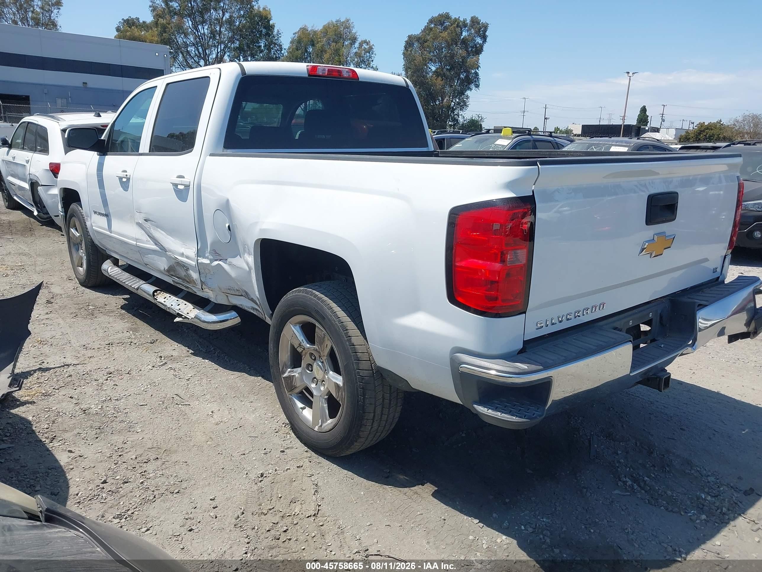 2015 Chevrolet Silverado 1500 Lt White vin: 3GCPCRECXFG444391