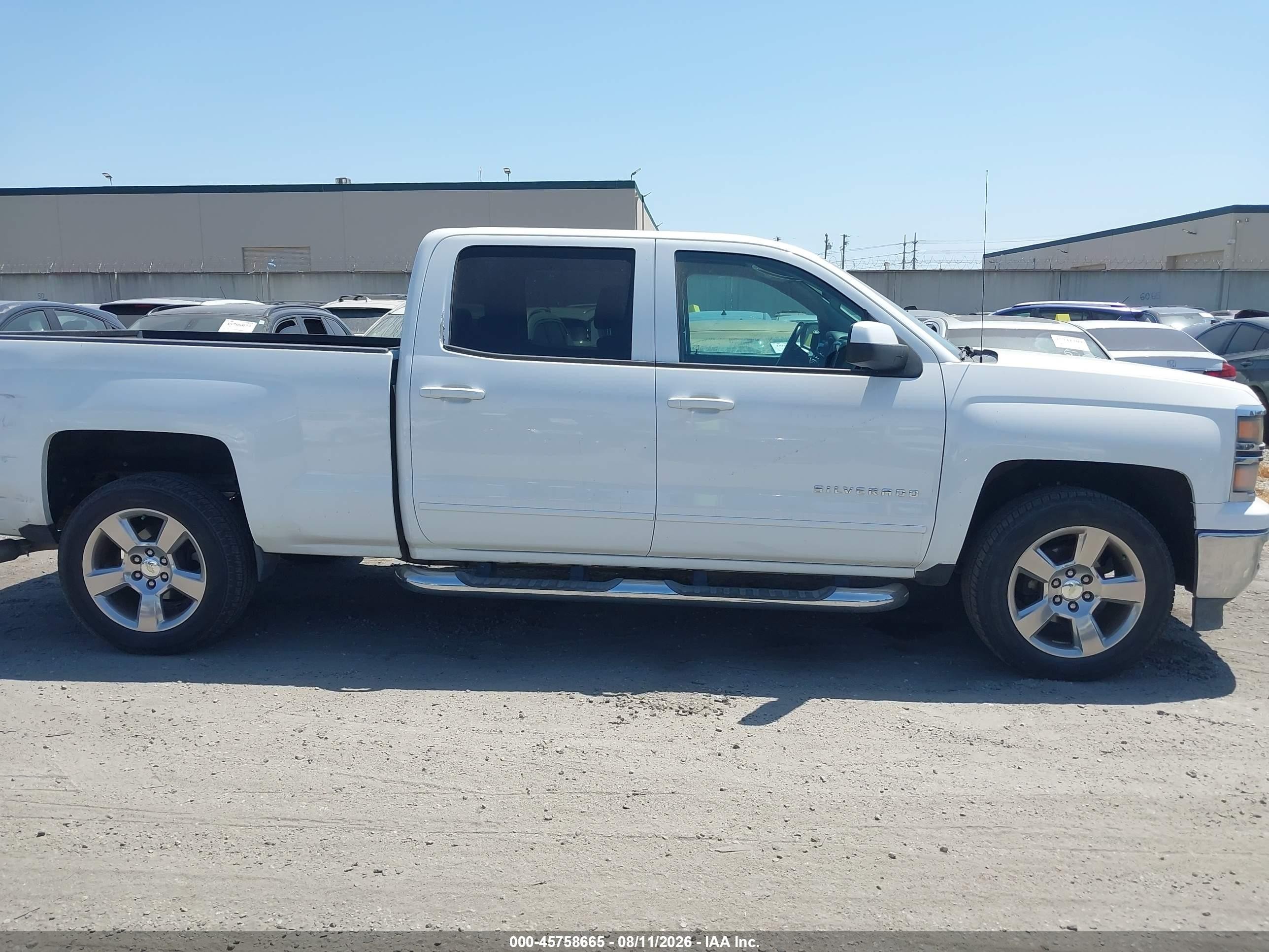 2015 Chevrolet Silverado 1500 Lt White vin: 3GCPCRECXFG444391