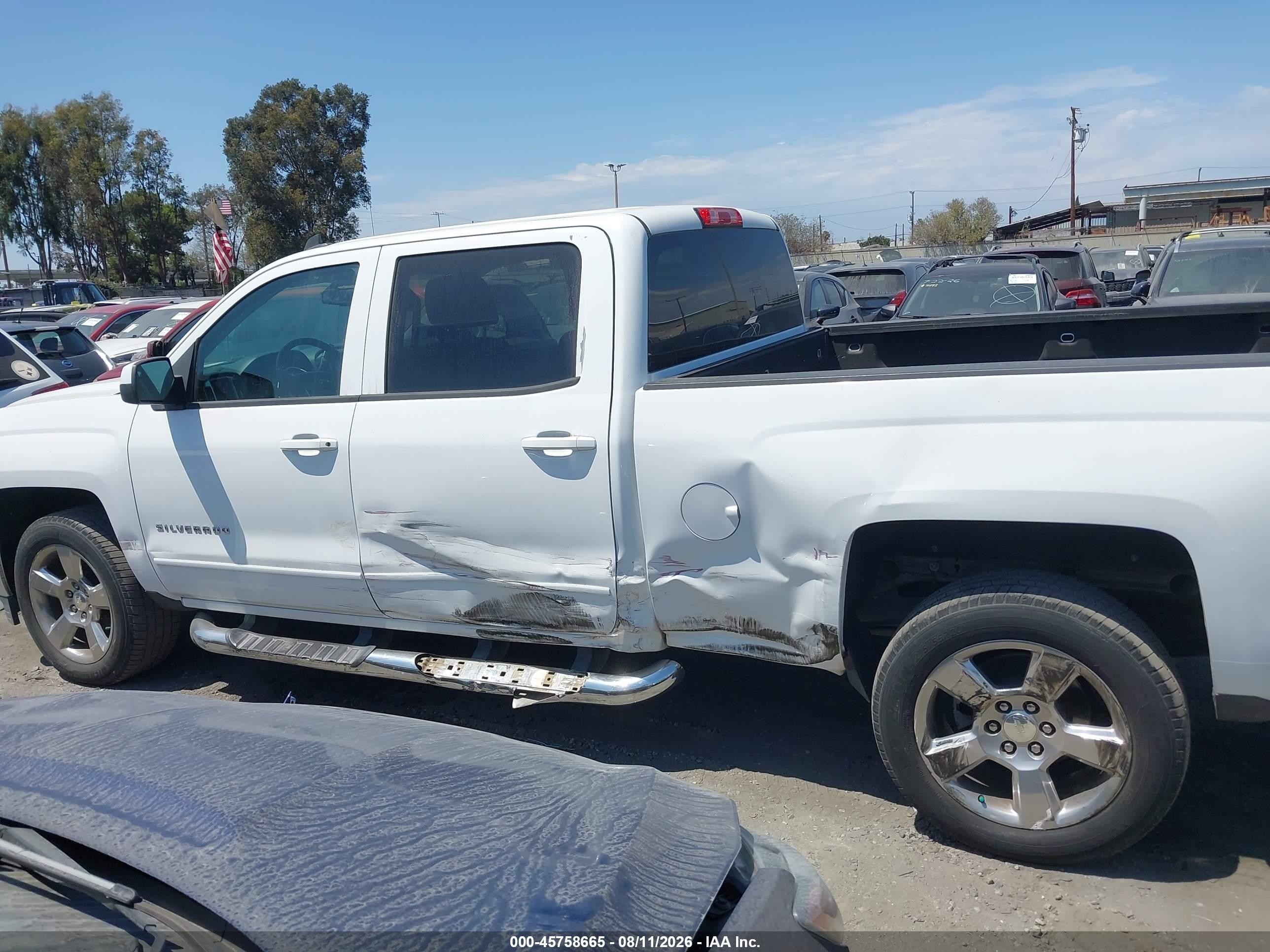 2015 Chevrolet Silverado 1500 Lt White vin: 3GCPCRECXFG444391