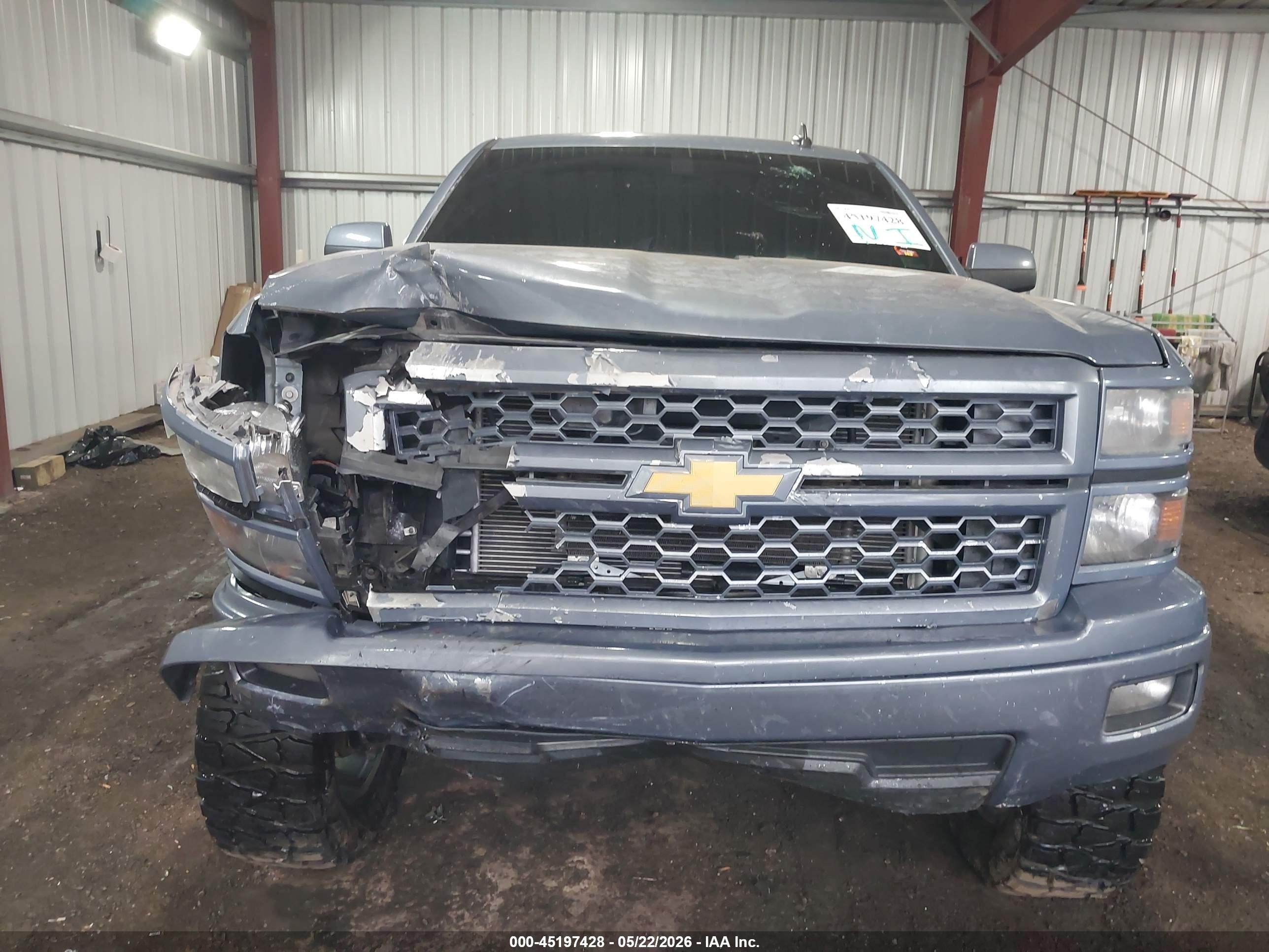 2015 Chevrolet Silverado 1500 1lt Серый vin: 3GCPCRECXFG534981