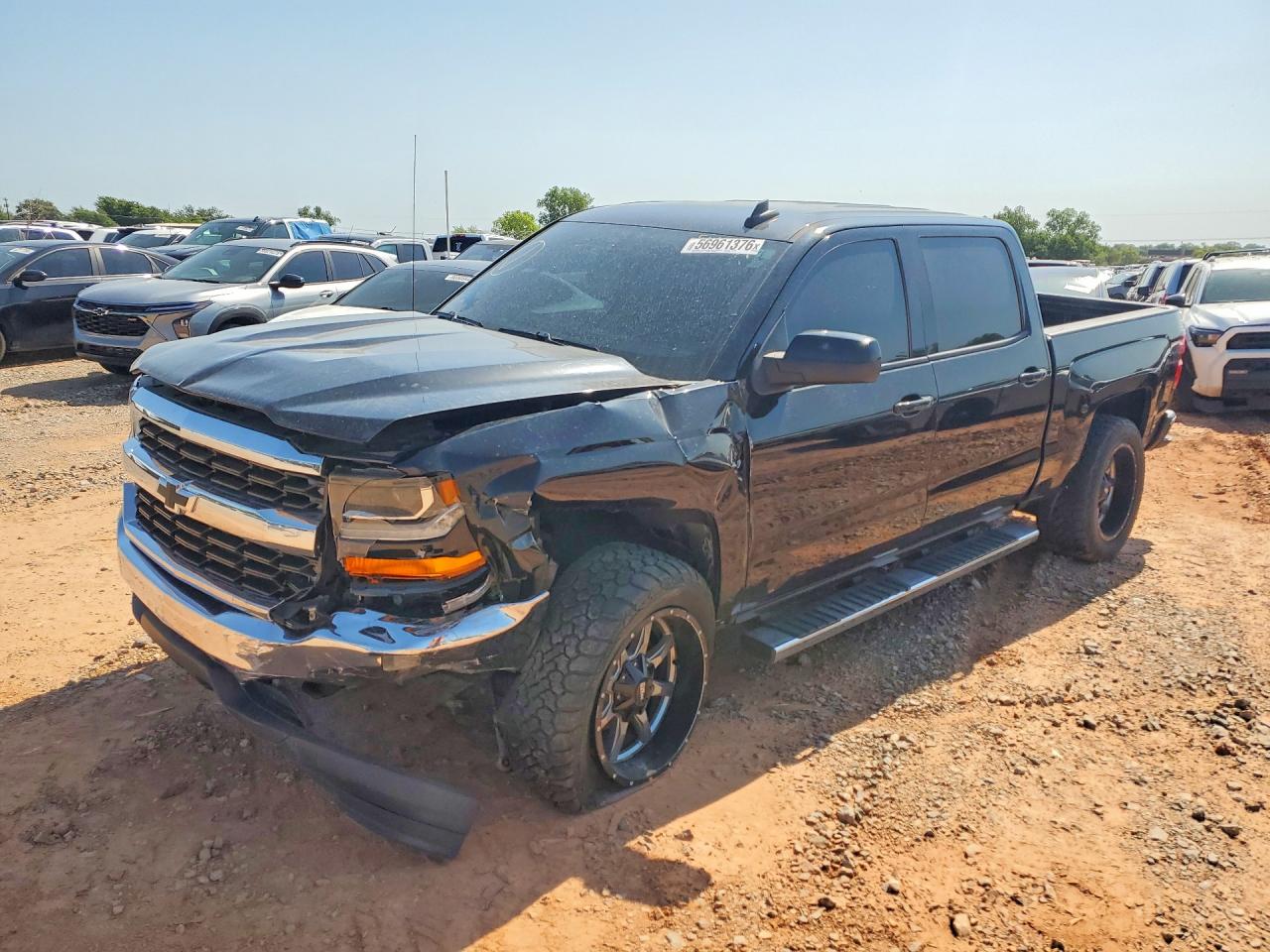 2017 Chevrolet Silverado C1500 Lt Black vin: 3GCPCRECXHG270941