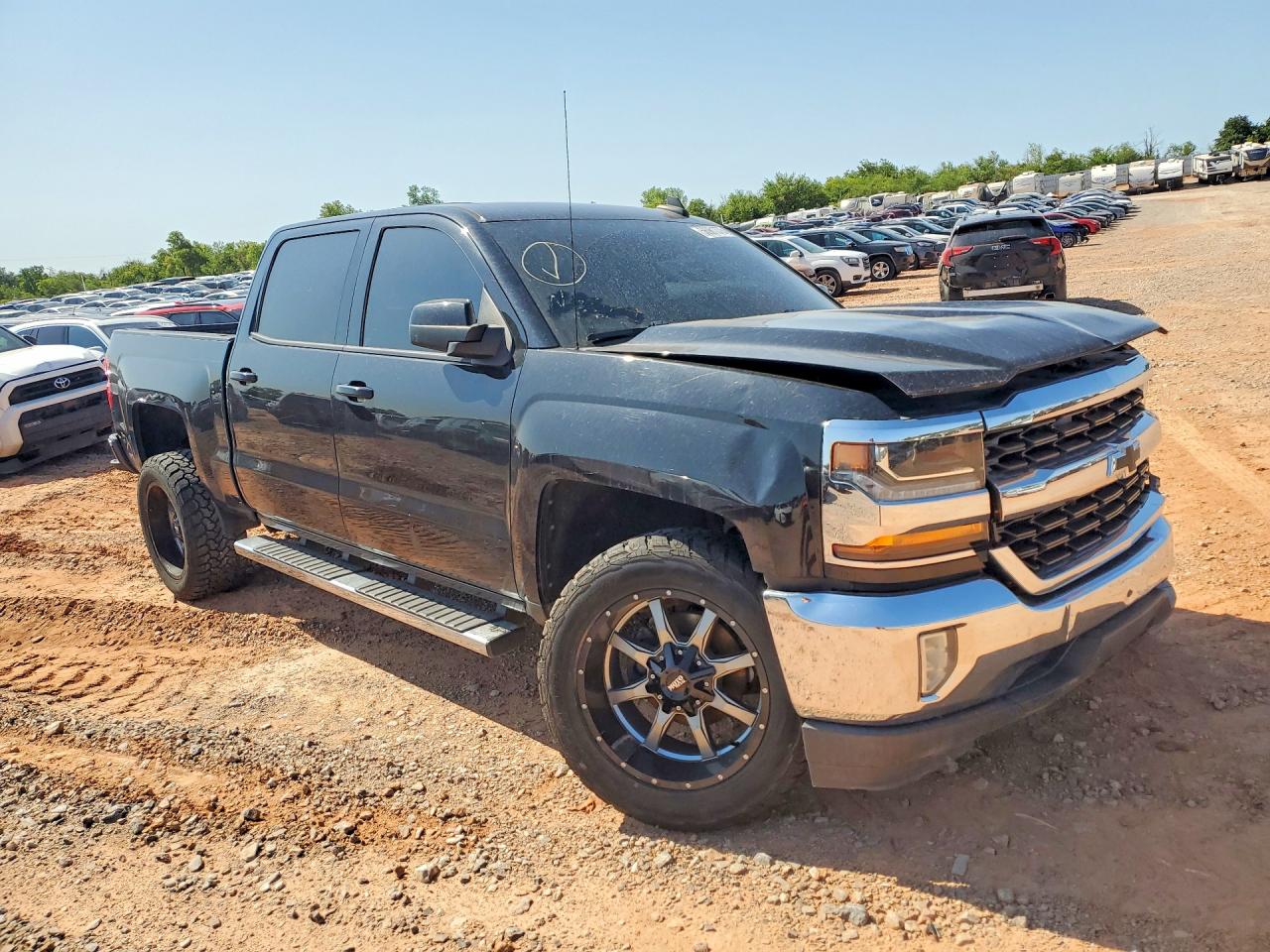 2017 Chevrolet Silverado C1500 Lt Black vin: 3GCPCRECXHG270941