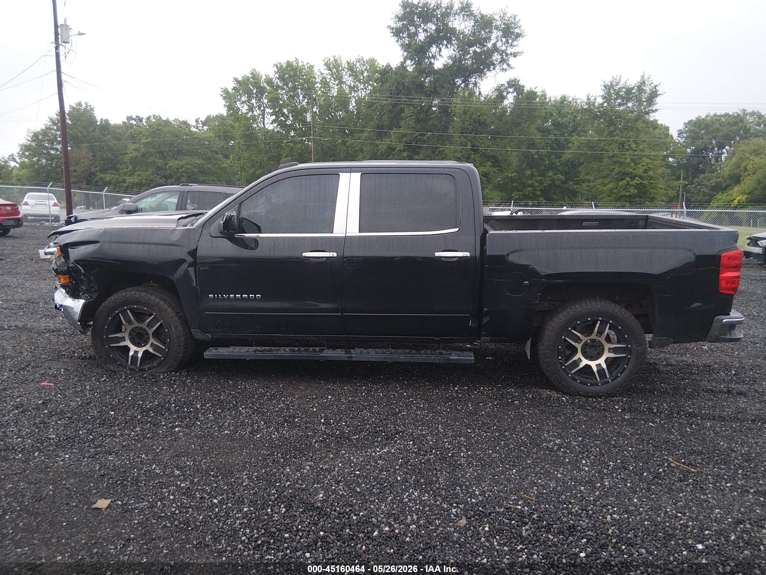 2016 Chevrolet Silverado 1500 1lt Black vin: 3GCPCREH0GG205915