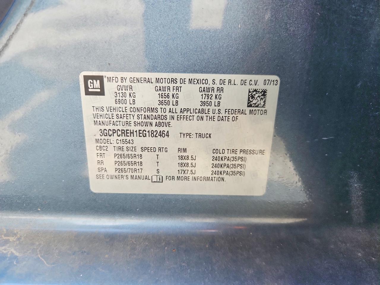 2014 Chevrolet Silverado C1500 Lt Blue vin: 3GCPCREH1EG182464