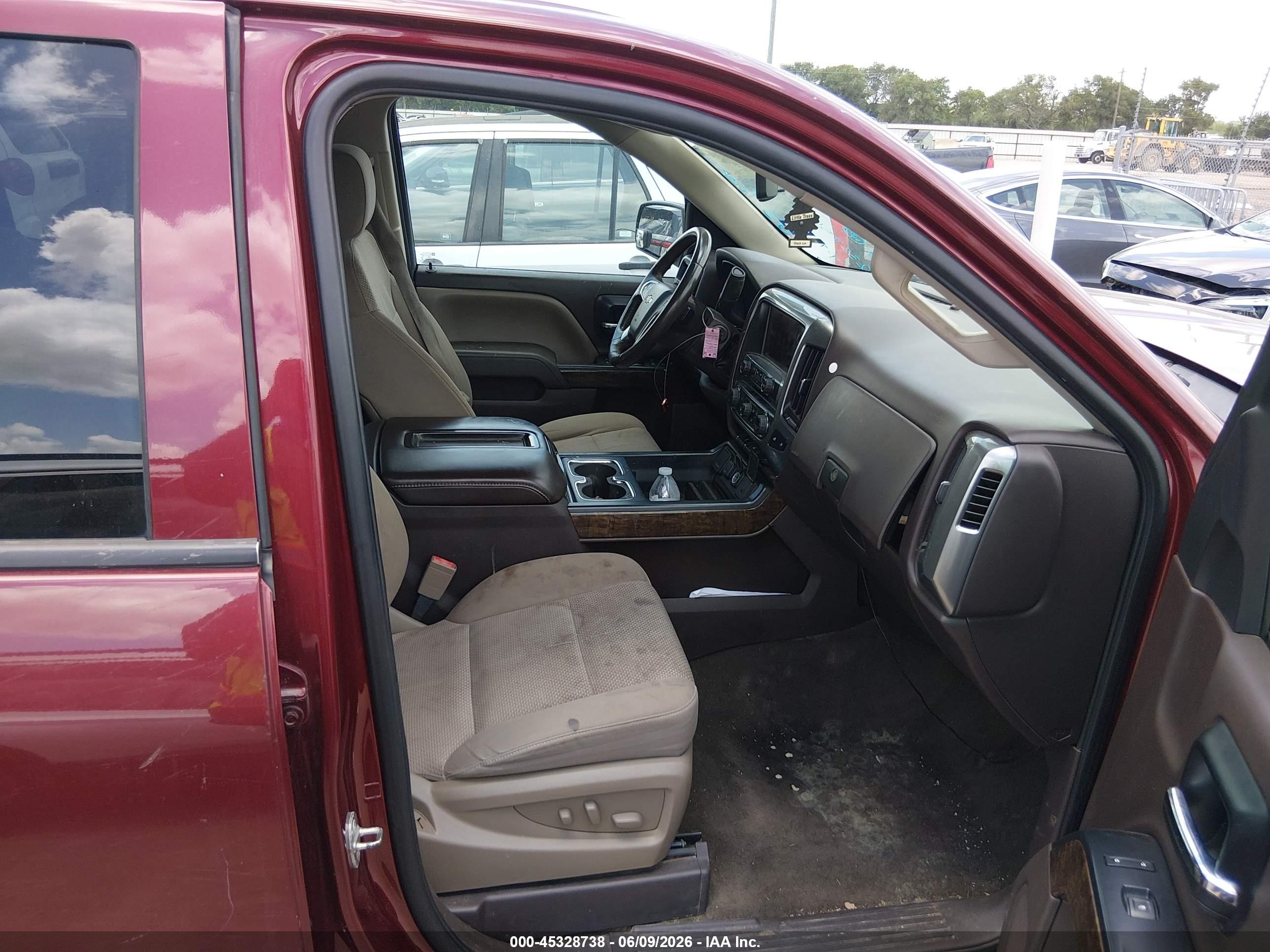 2014 Chevrolet Silverado 1500 1lt Burgundy vin: 3GCPCREH2EG232854