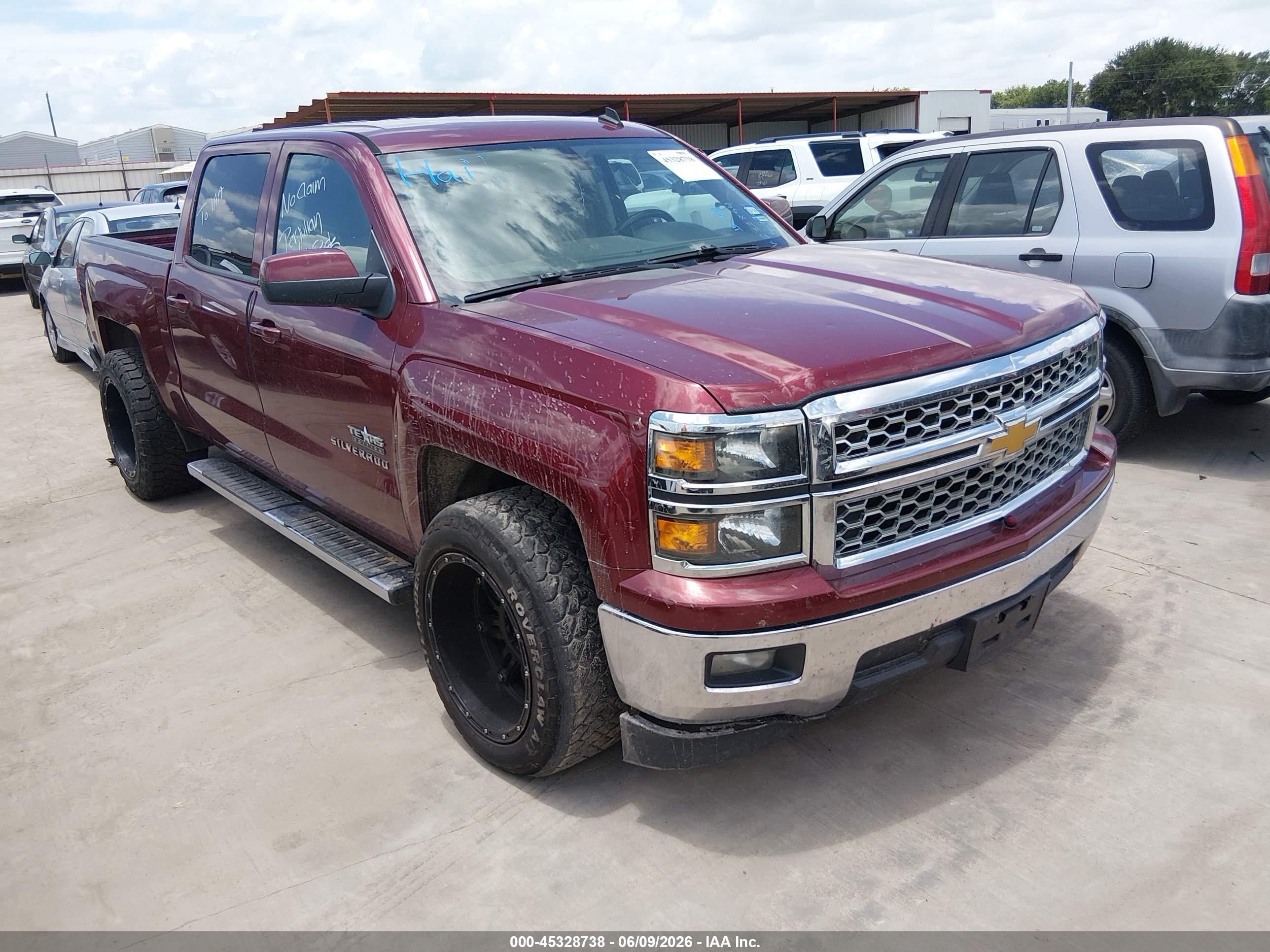 2014 Chevrolet Silverado 1500 1lt Burgundy vin: 3GCPCREH2EG232854