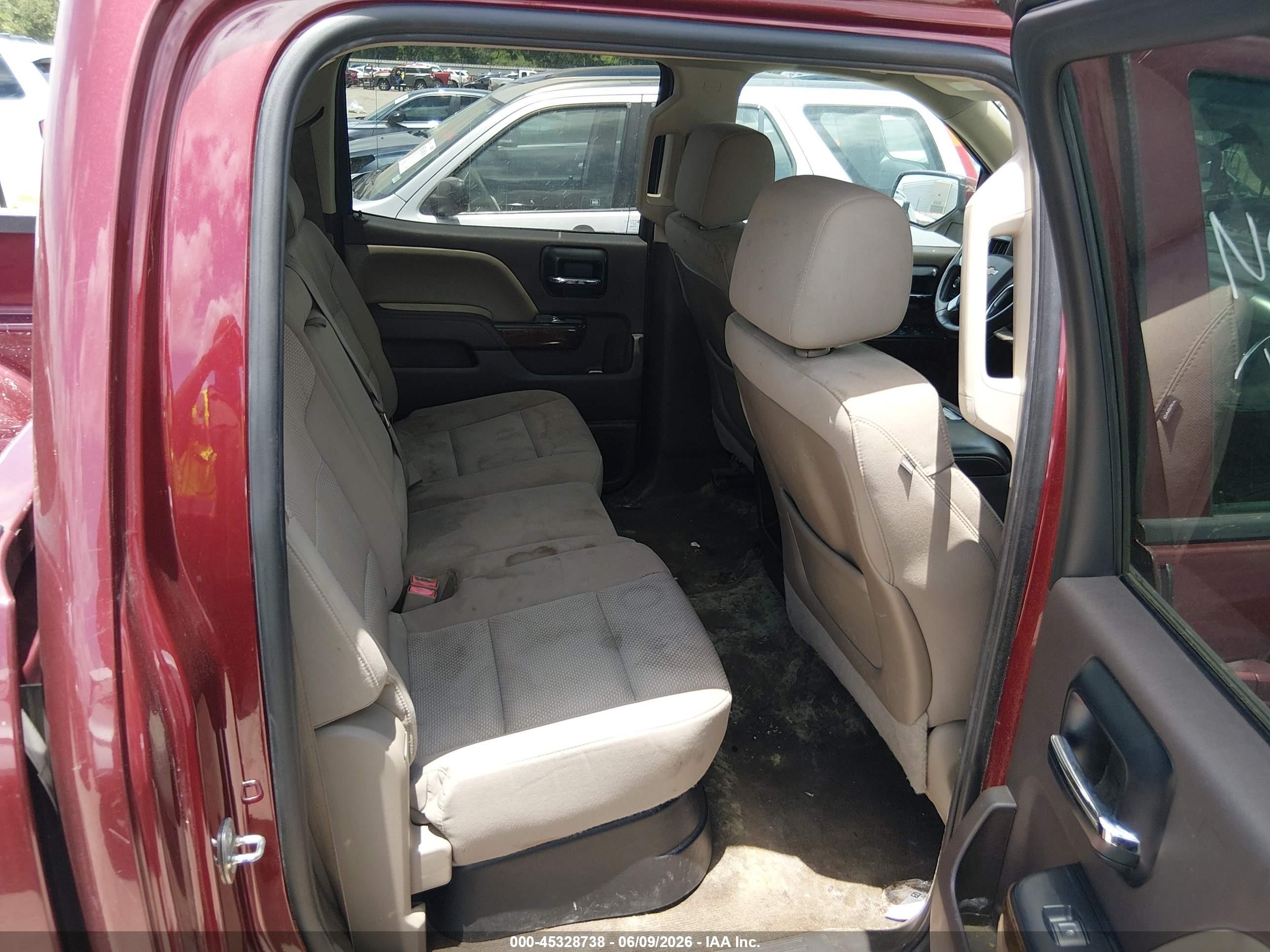 2014 Chevrolet Silverado 1500 1lt Burgundy vin: 3GCPCREH2EG232854