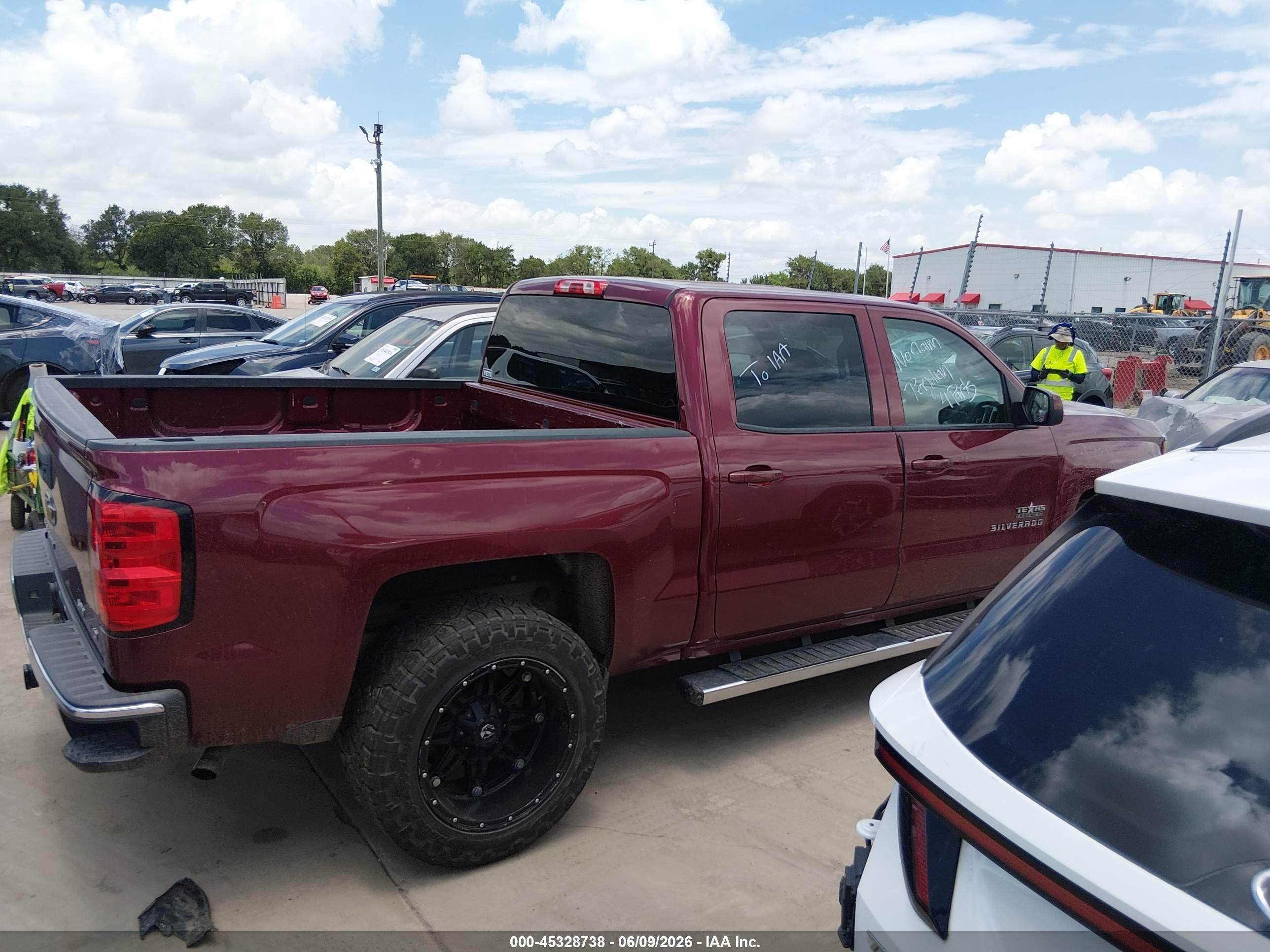 2014 Chevrolet Silverado 1500 1lt Burgundy vin: 3GCPCREH2EG232854