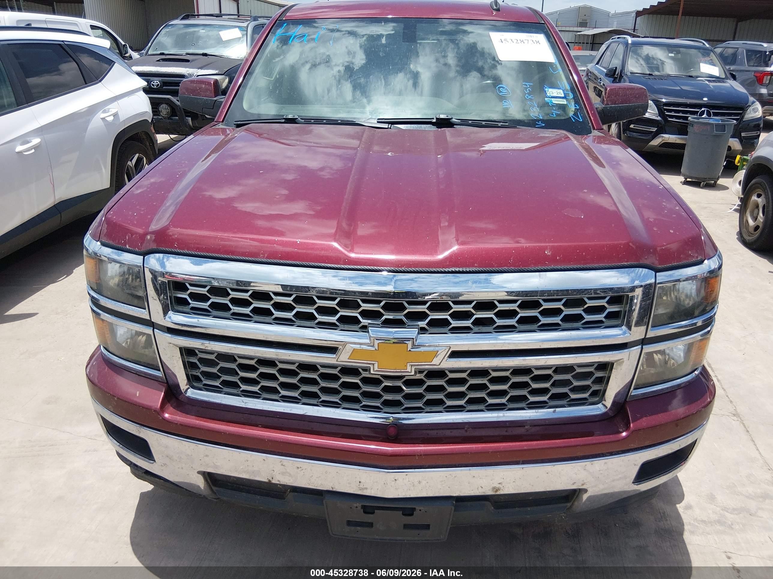 2014 Chevrolet Silverado 1500 1lt Burgundy vin: 3GCPCREH2EG232854