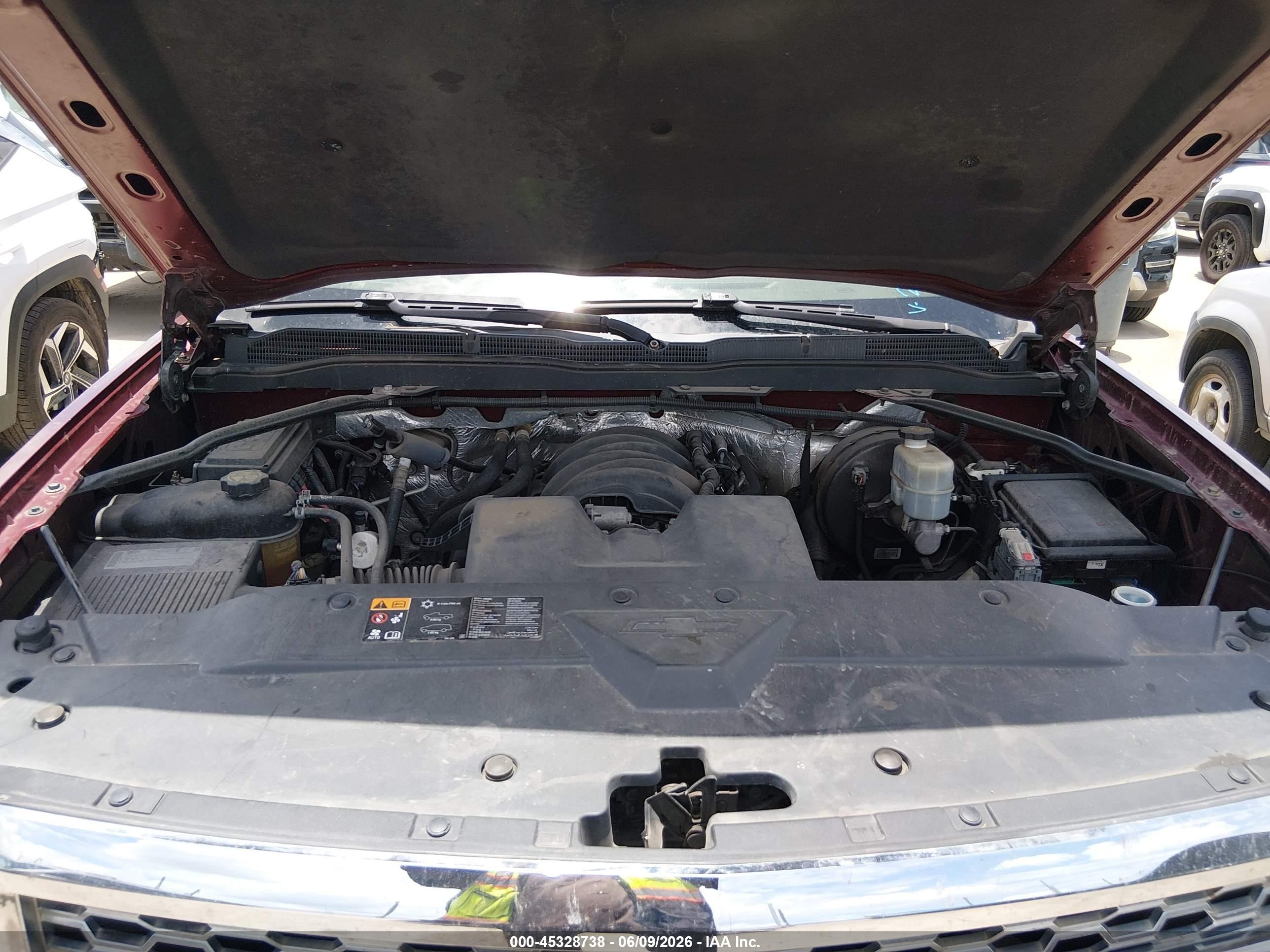 2014 Chevrolet Silverado 1500 1lt Burgundy vin: 3GCPCREH2EG232854