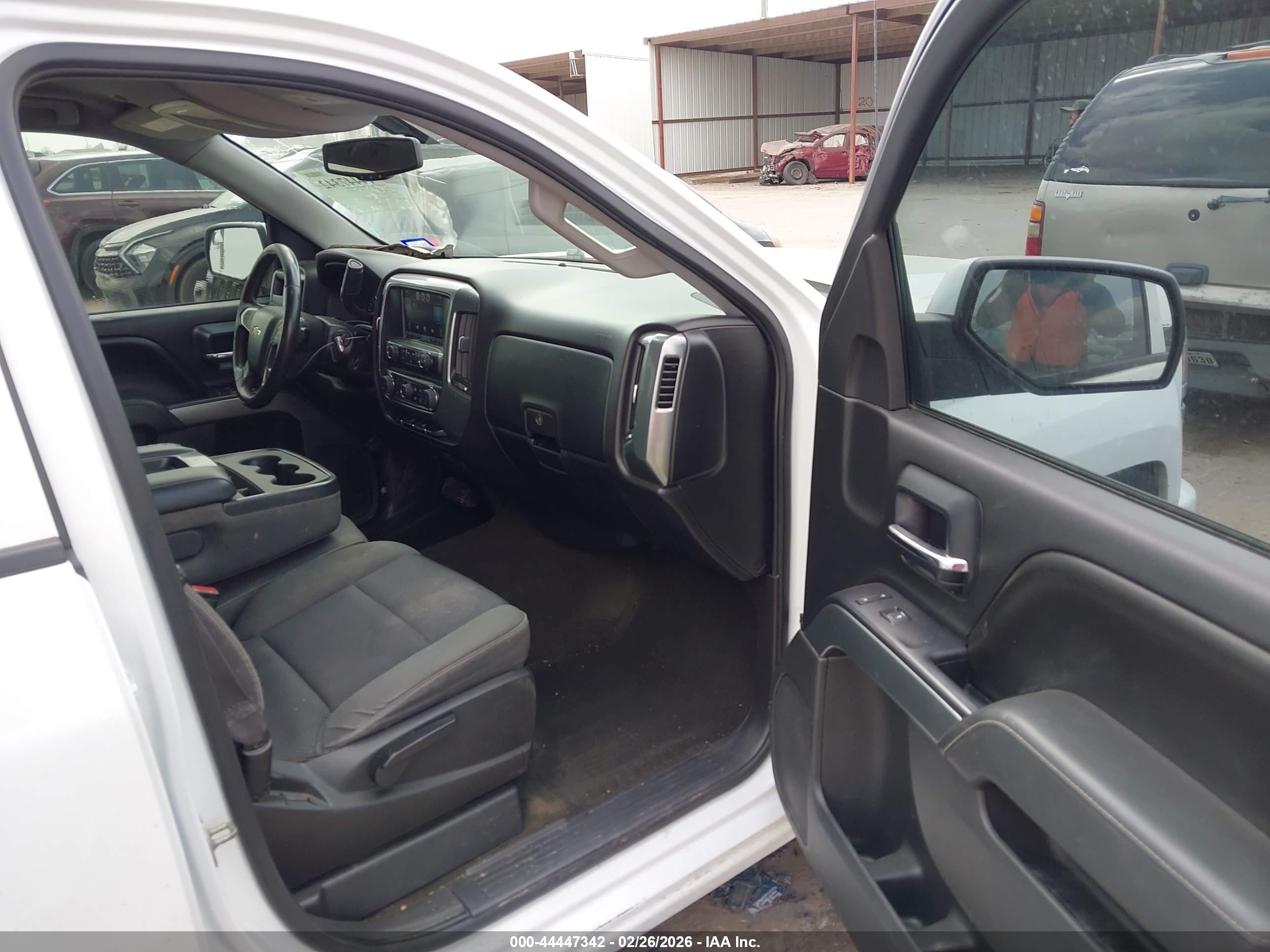 2015 Chevrolet Silverado 1500 1lt White vin: 3GCPCREH2FG273339