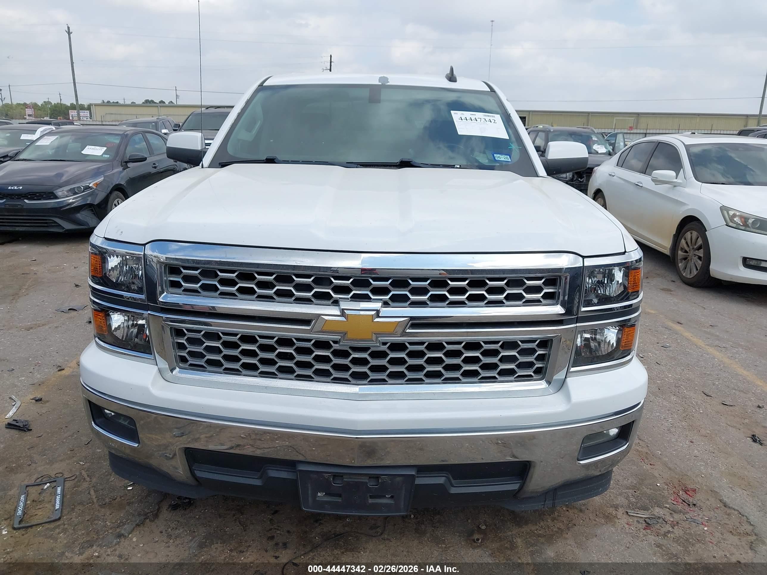 2015 Chevrolet Silverado 1500 1lt White vin: 3GCPCREH2FG273339