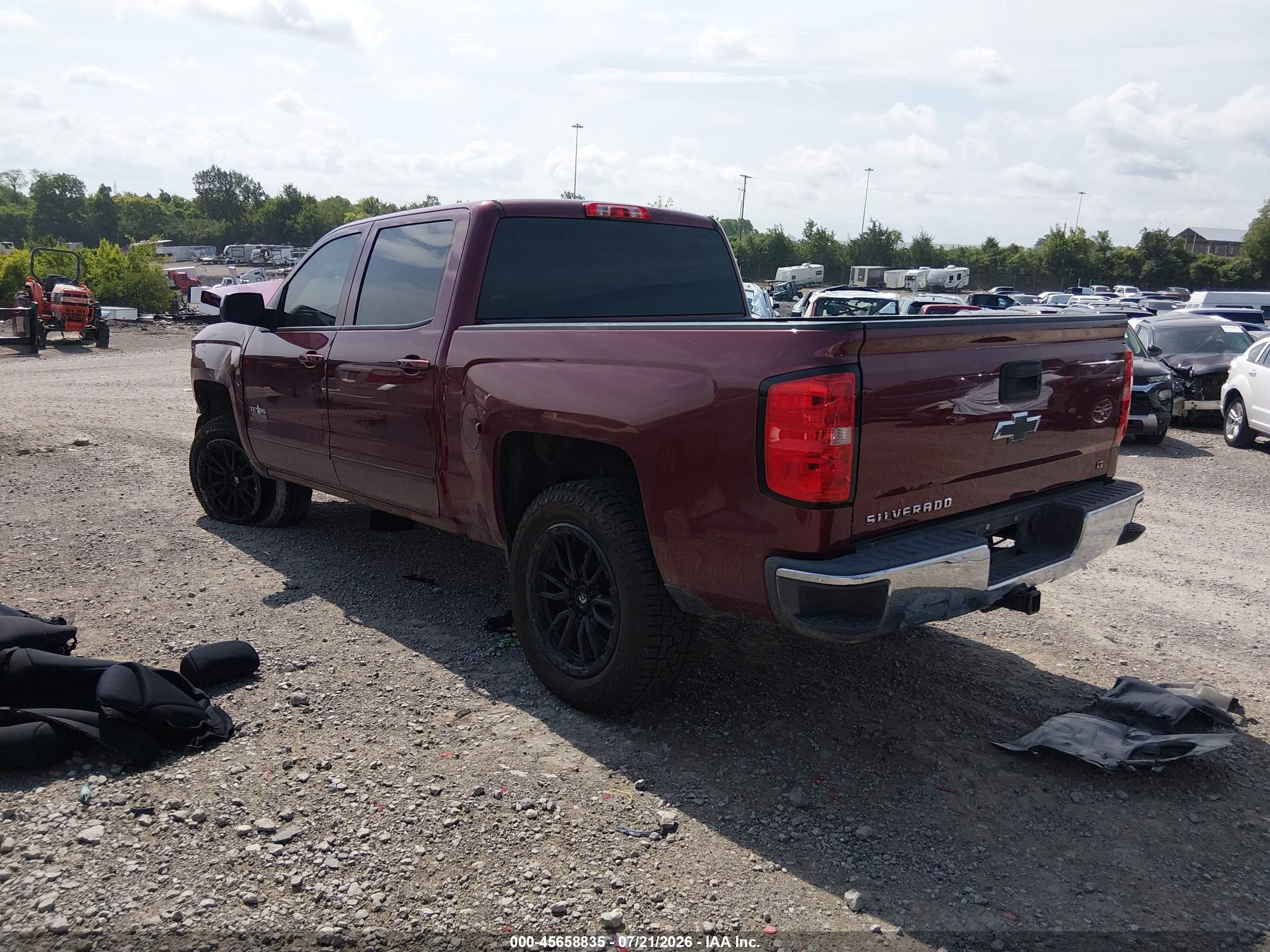 2015 Chevrolet Silverado 1500 Lt Red vin: 3GCPCREH2FG325679