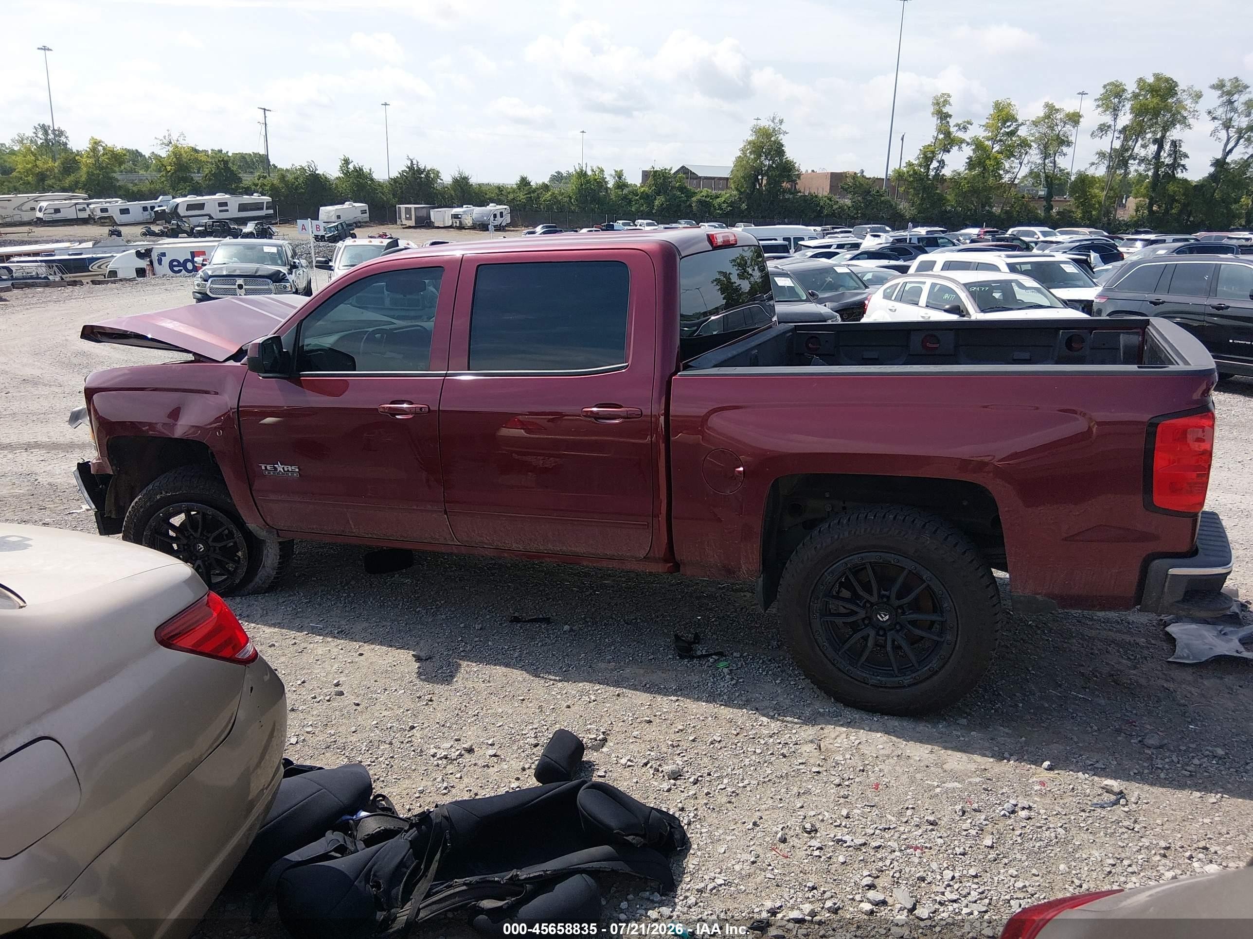 2015 Chevrolet Silverado 1500 Lt Red vin: 3GCPCREH2FG325679
