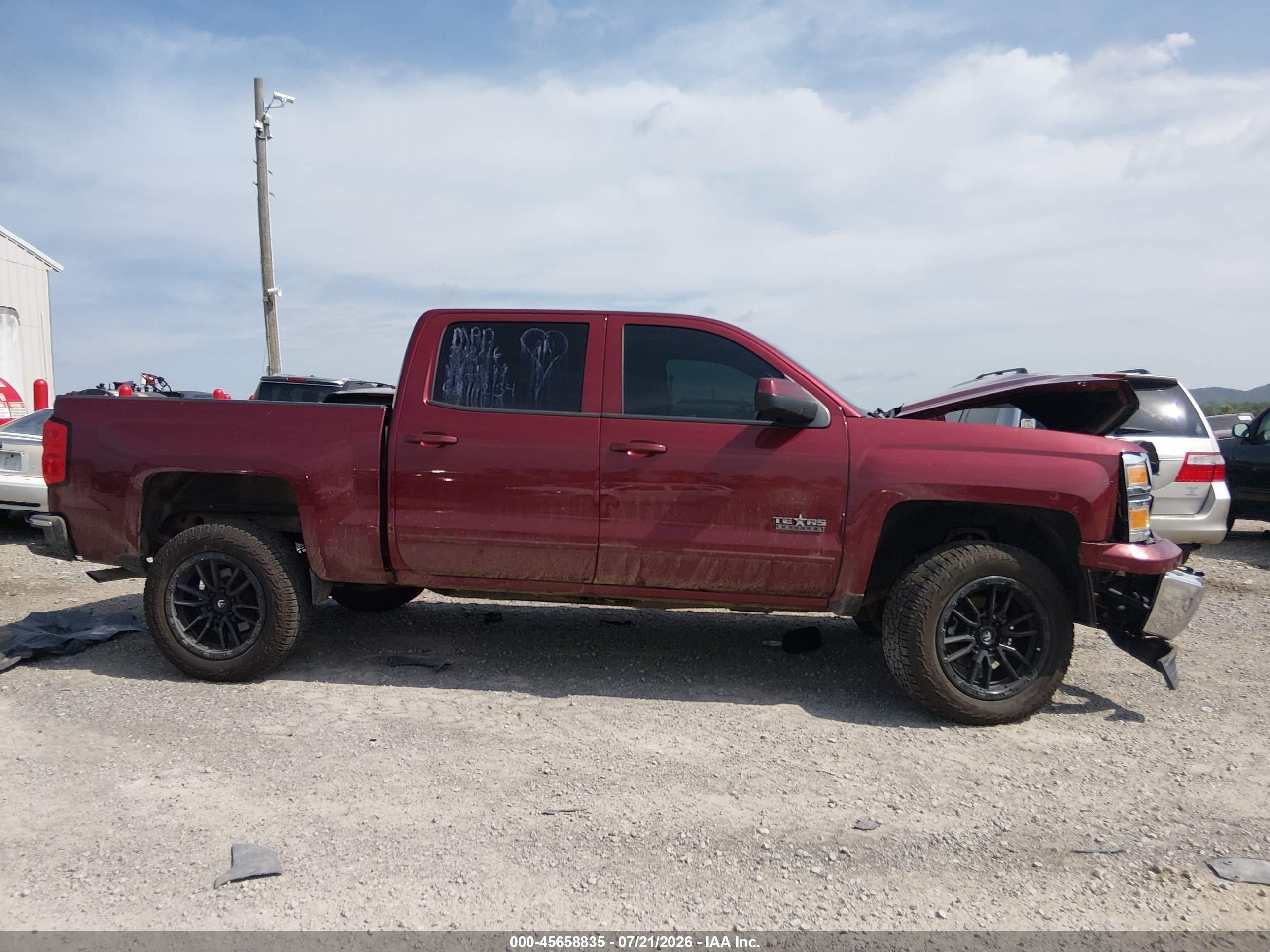 2015 Chevrolet Silverado 1500 Lt Red vin: 3GCPCREH2FG325679