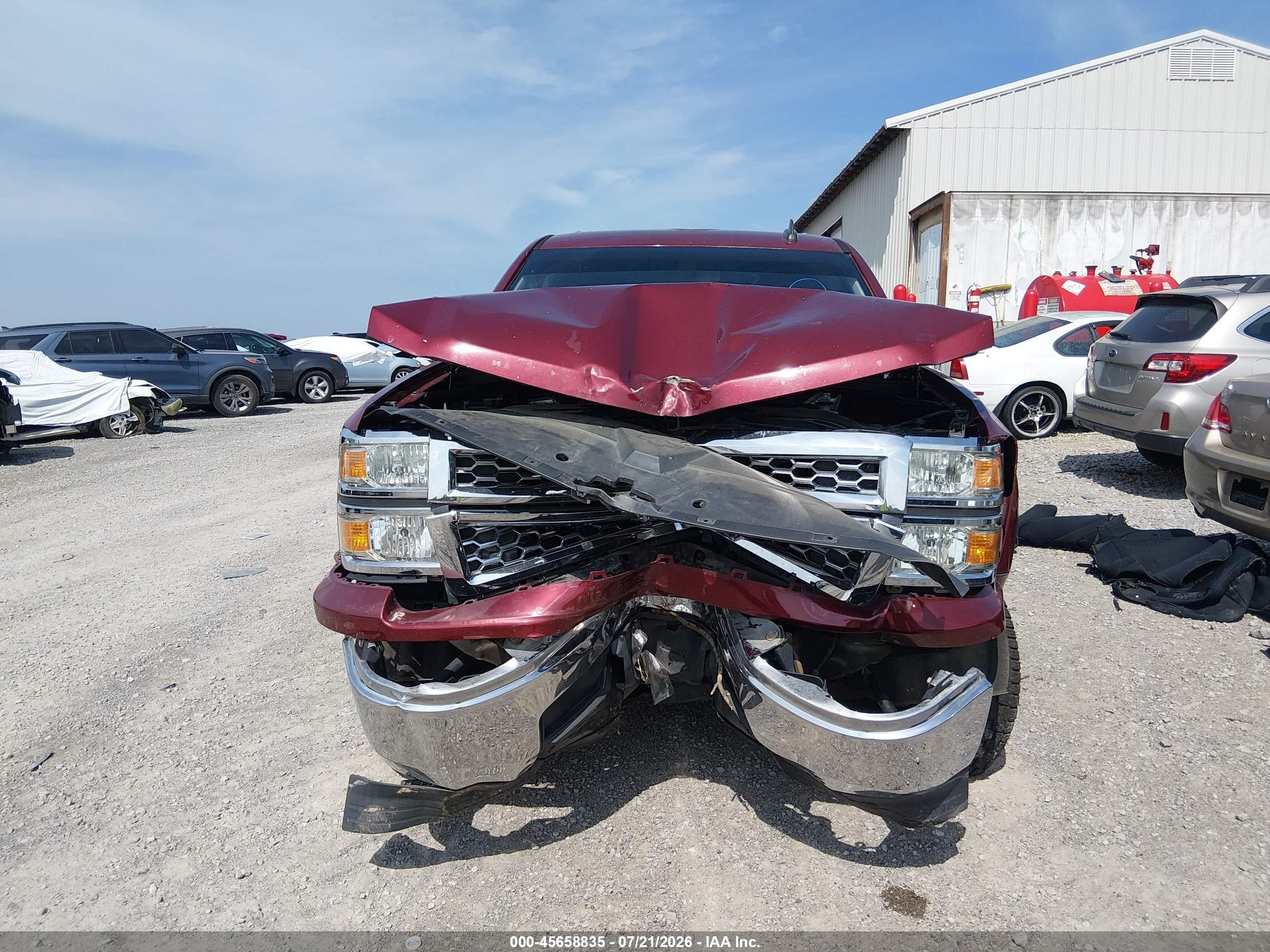 2015 Chevrolet Silverado 1500 Lt Red vin: 3GCPCREH2FG325679