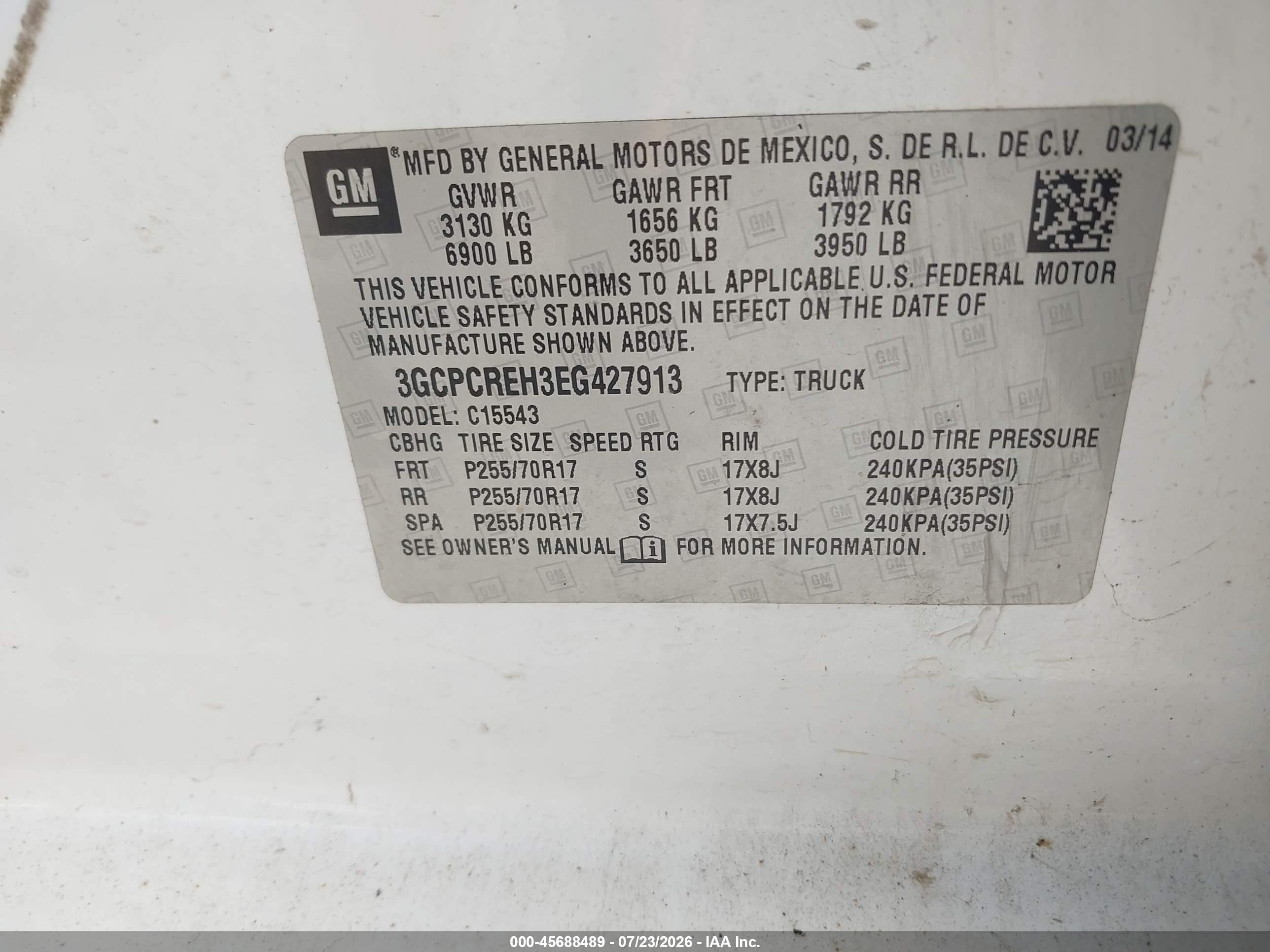 2014 Chevrolet Silverado 1500 Lt White vin: 3GCPCREH3EG427913