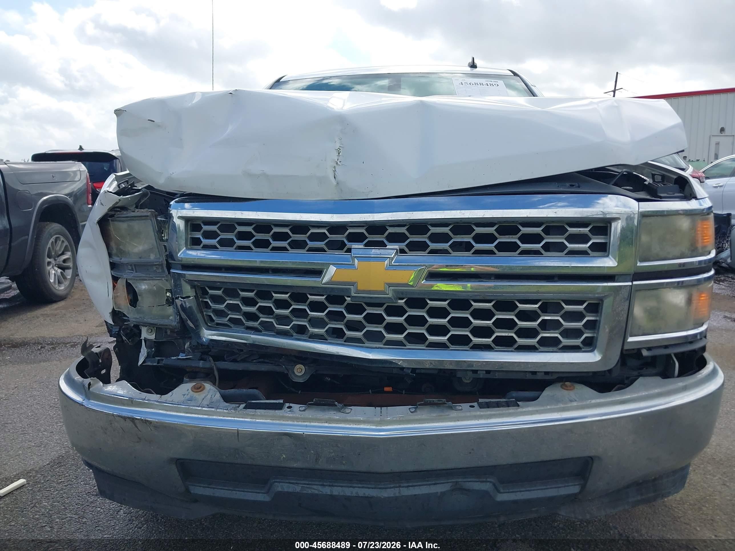2014 Chevrolet Silverado 1500 Lt White vin: 3GCPCREH3EG427913