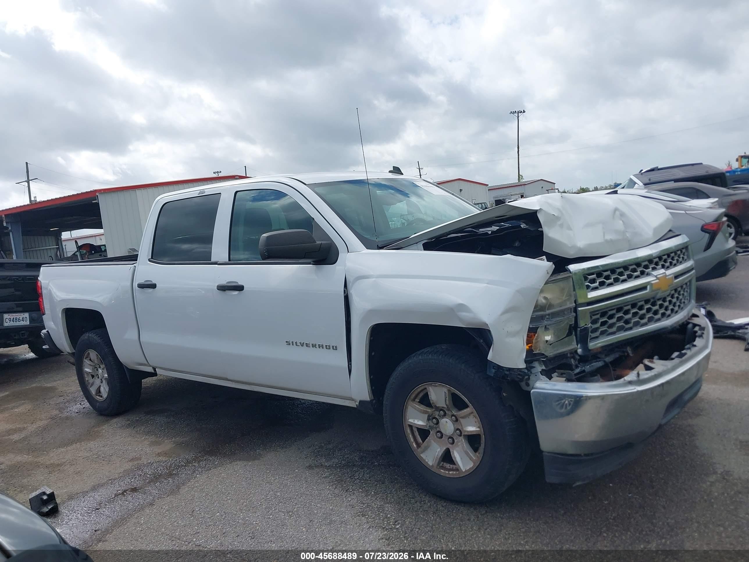 2014 Chevrolet Silverado 1500 Lt White vin: 3GCPCREH3EG427913