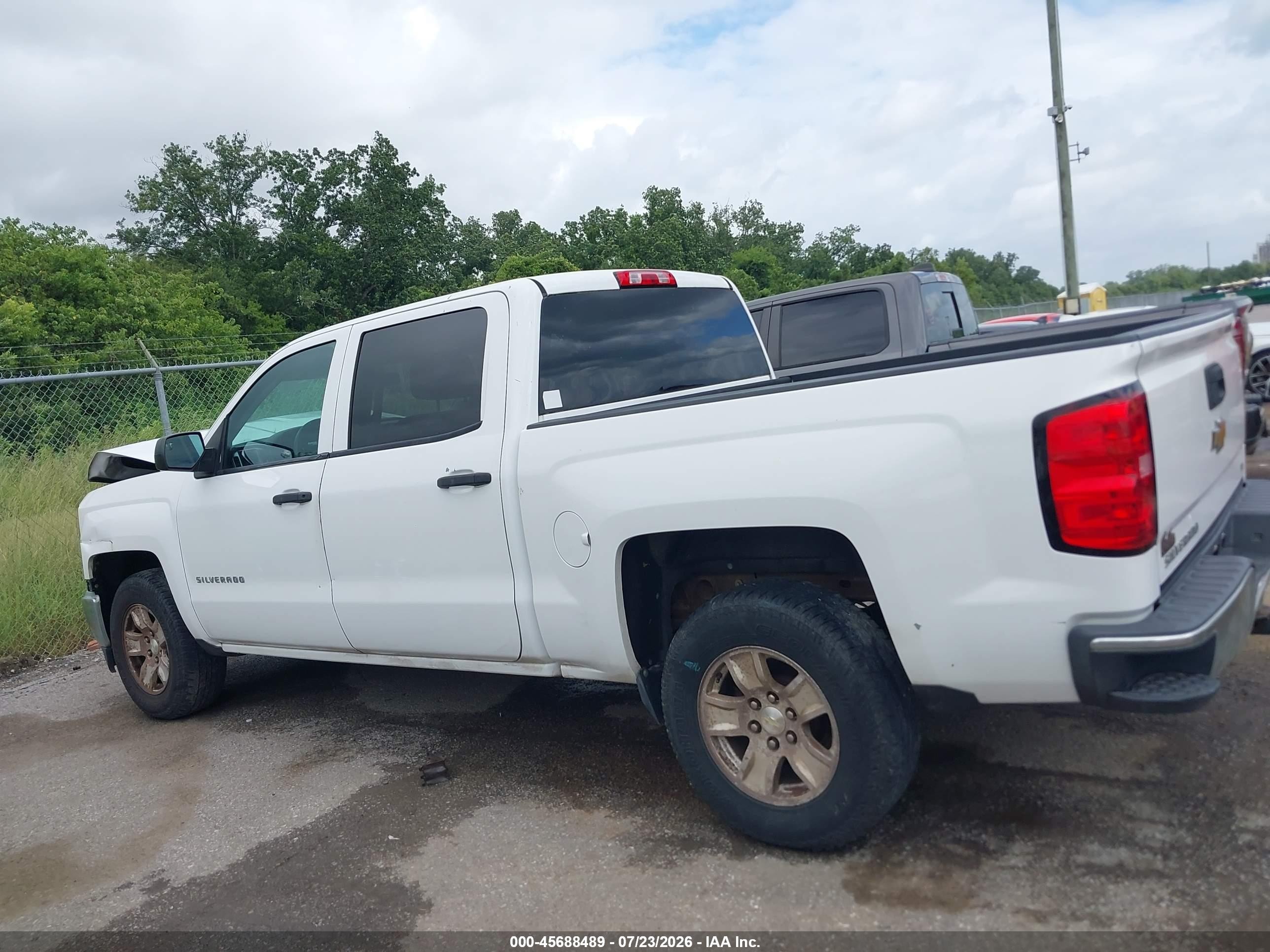 2014 Chevrolet Silverado 1500 Lt White vin: 3GCPCREH3EG427913