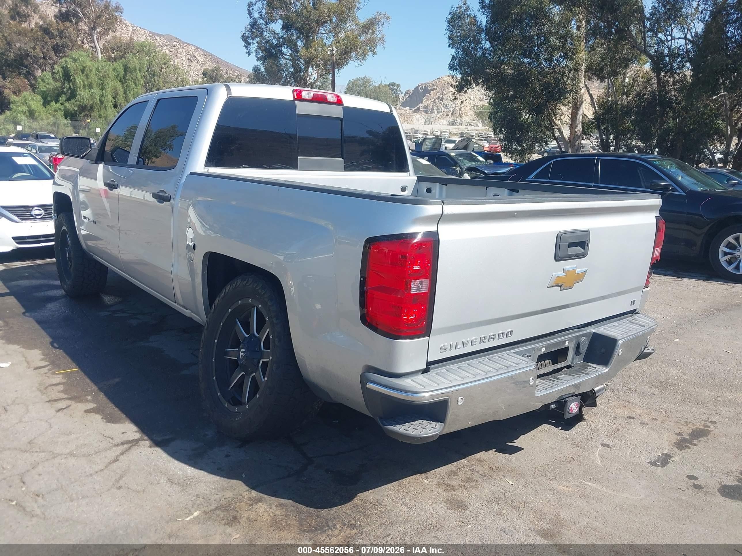 2014 Chevrolet Silverado 1500 Lt Silver vin: 3GCPCREH3EG487044