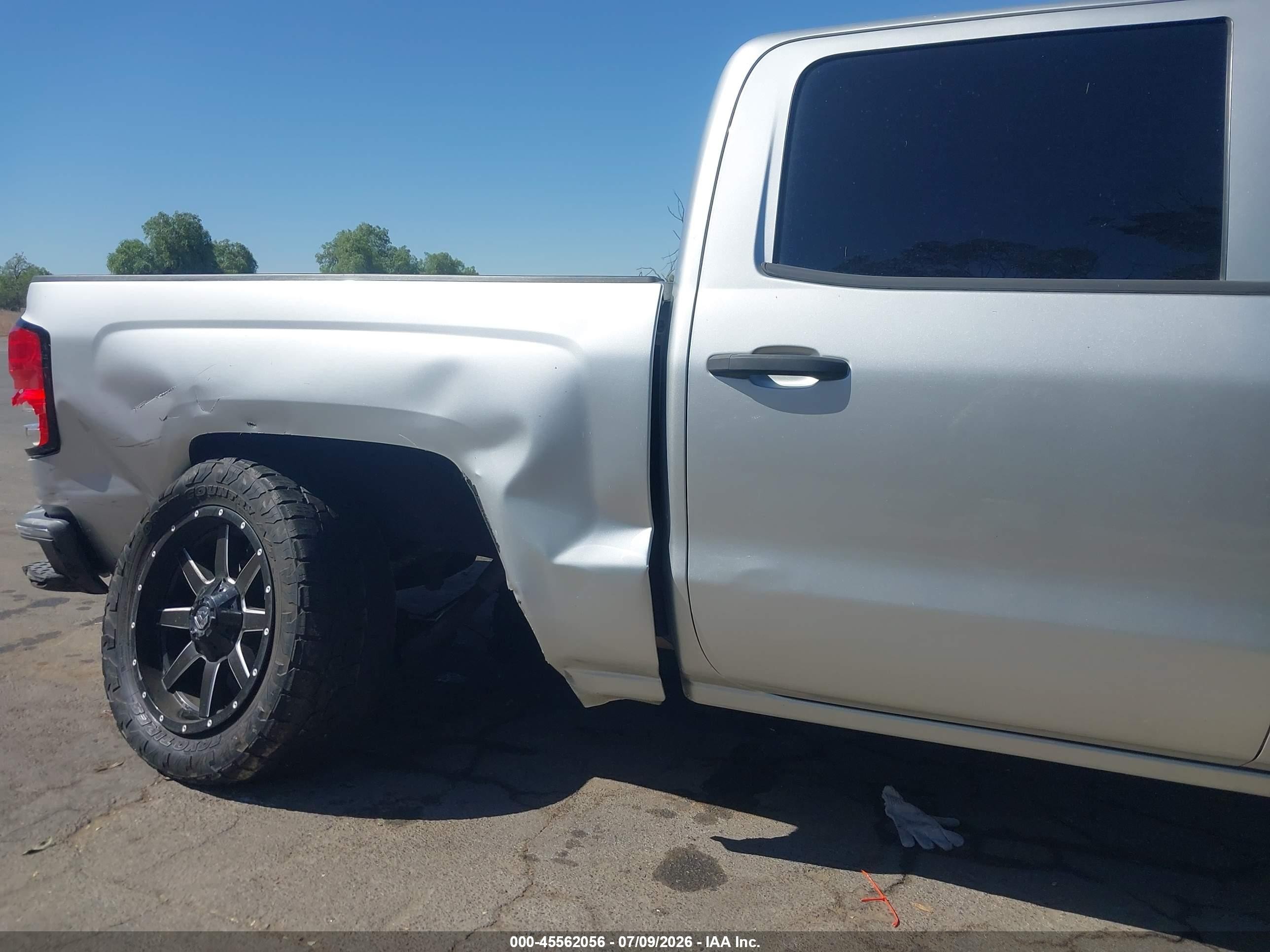 2014 Chevrolet Silverado 1500 Lt Silver vin: 3GCPCREH3EG487044