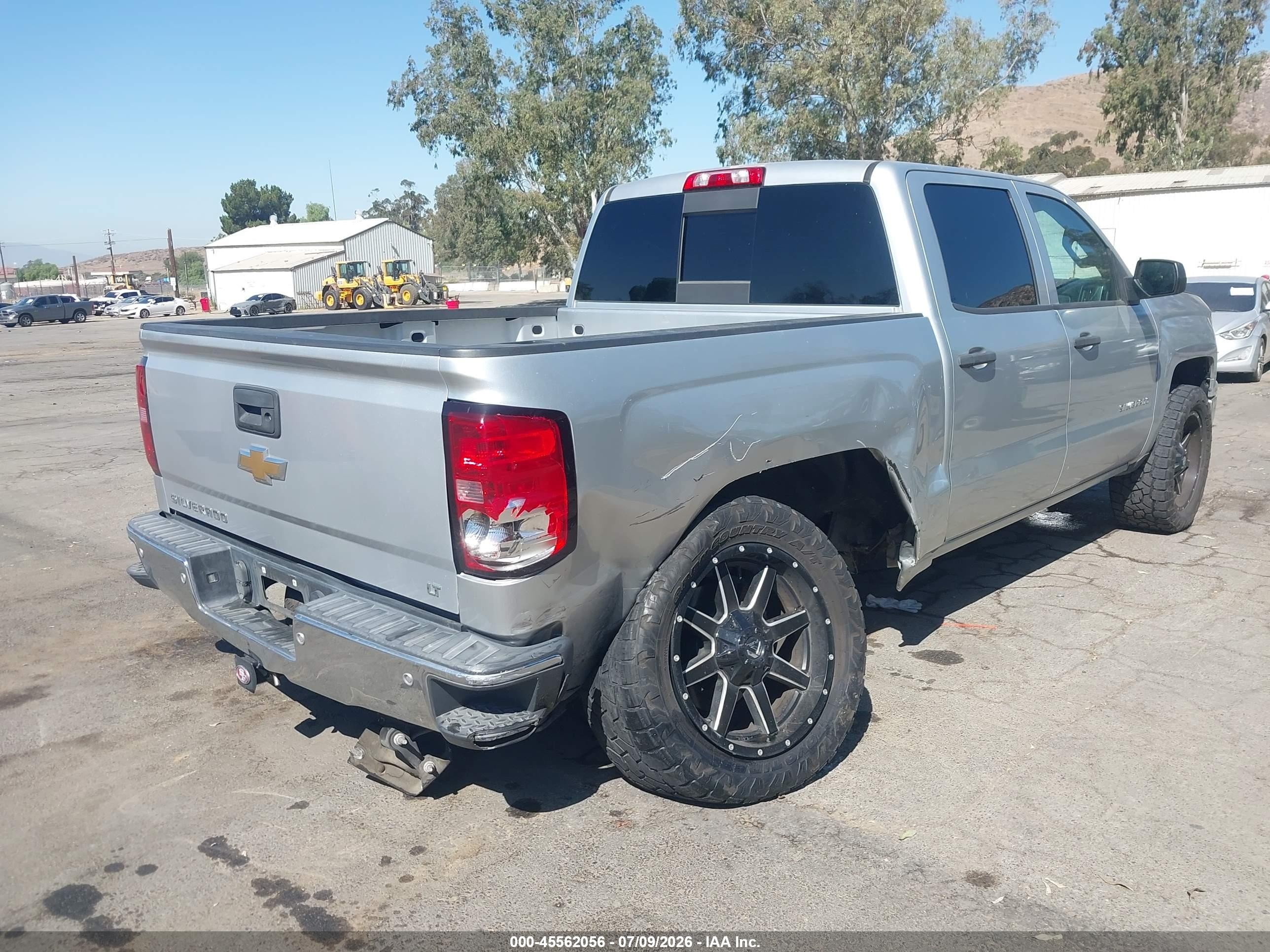 2014 Chevrolet Silverado 1500 Lt Silver vin: 3GCPCREH3EG487044