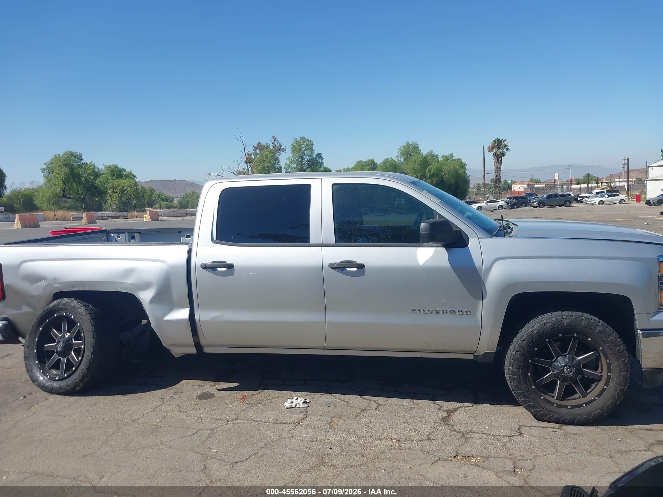 2014 Chevrolet Silverado 1500 Lt Silver vin: 3GCPCREH3EG487044