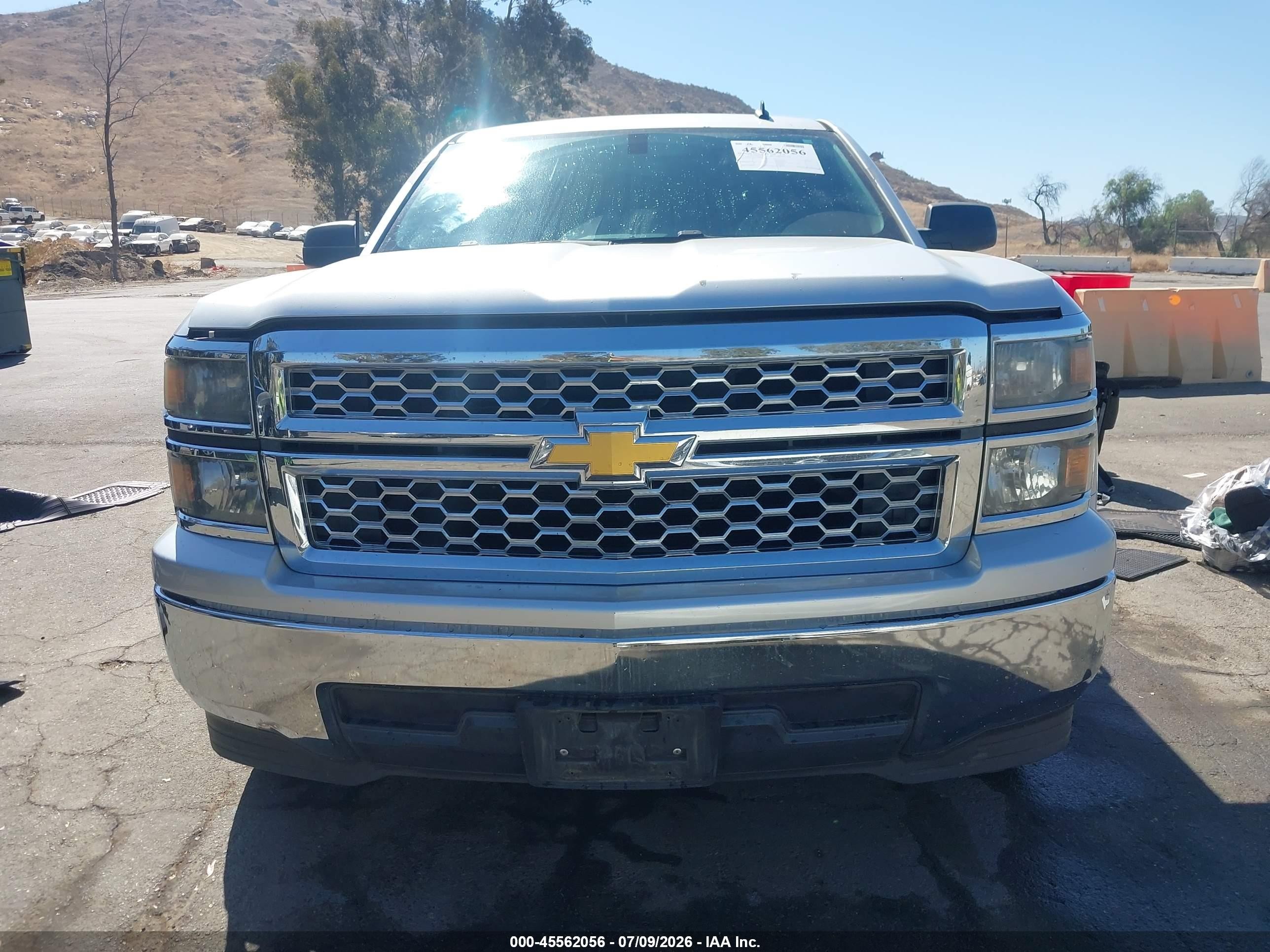 2014 Chevrolet Silverado 1500 Lt Silver vin: 3GCPCREH3EG487044