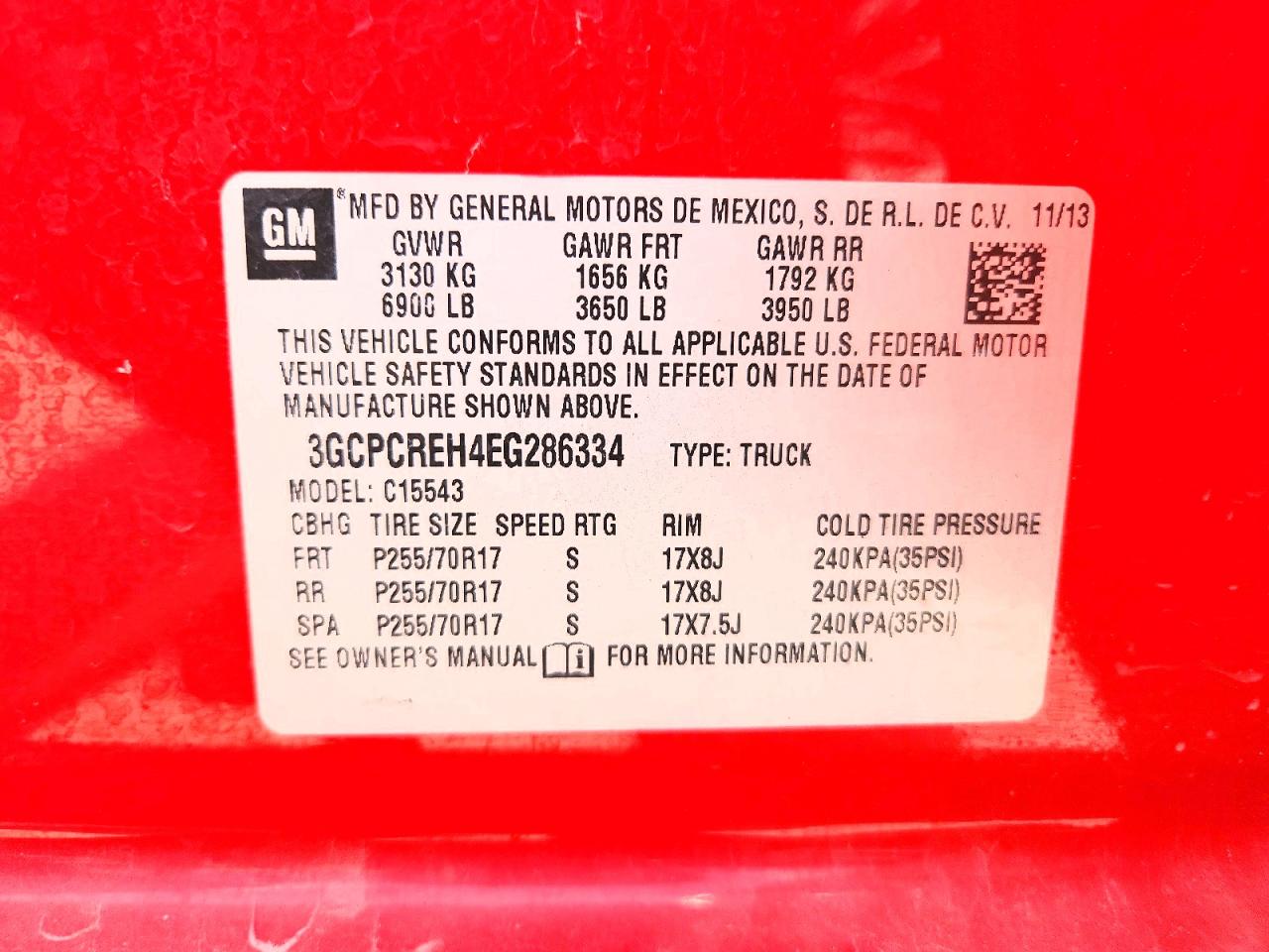 2014 Chevrolet Silverado C1500 Lt Red vin: 3GCPCREH4EG286334