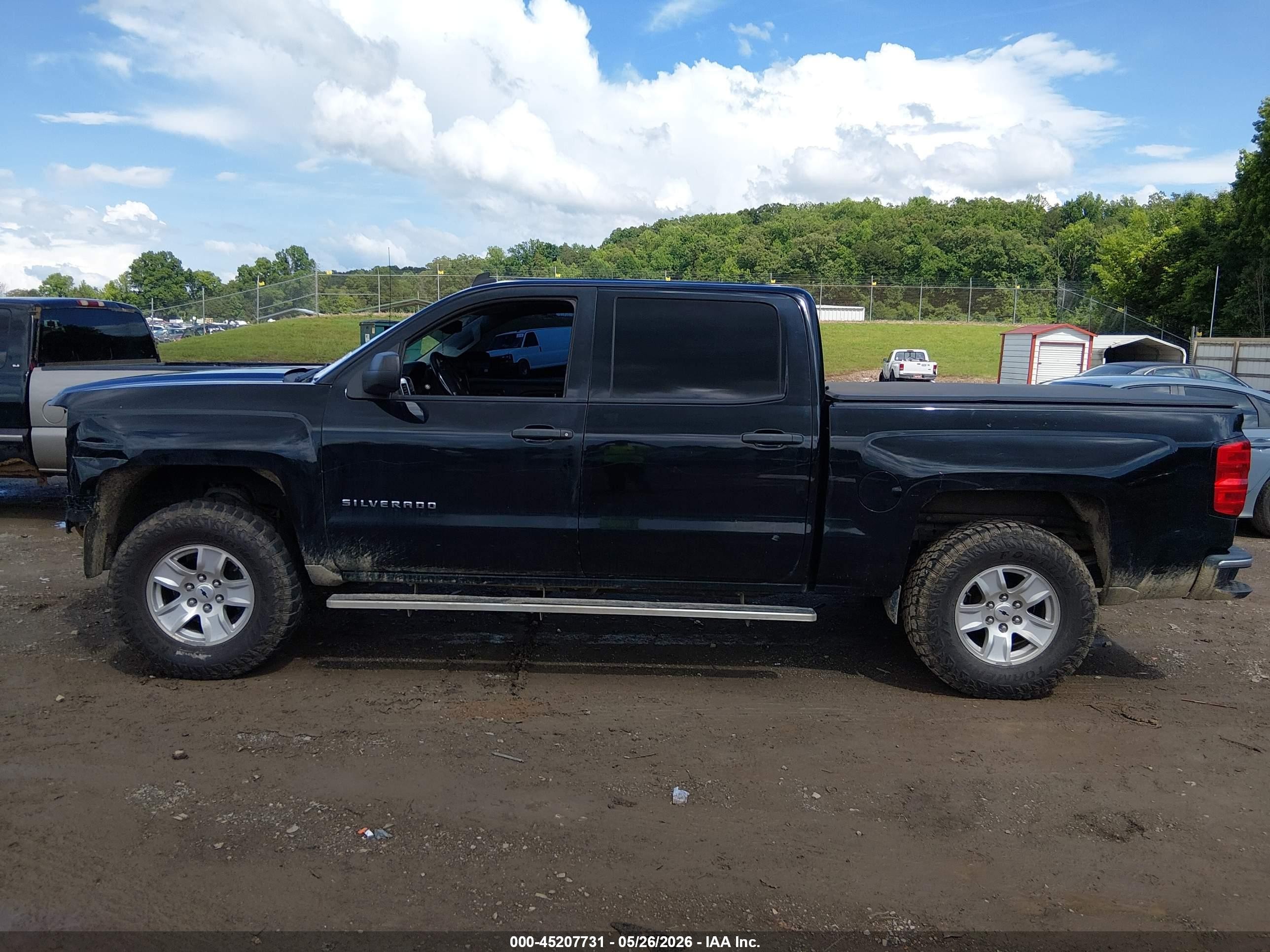 2014 Chevrolet Silverado 1500 1lt Black vin: 3GCPCREH4EG473394