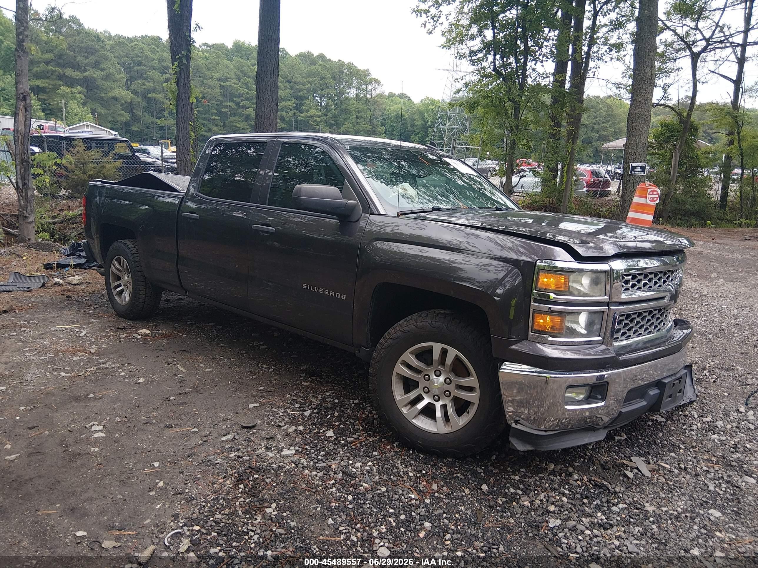 2014 Chevrolet Silverado 1500 Lt Gray vin: 3GCPCREH4EG494455